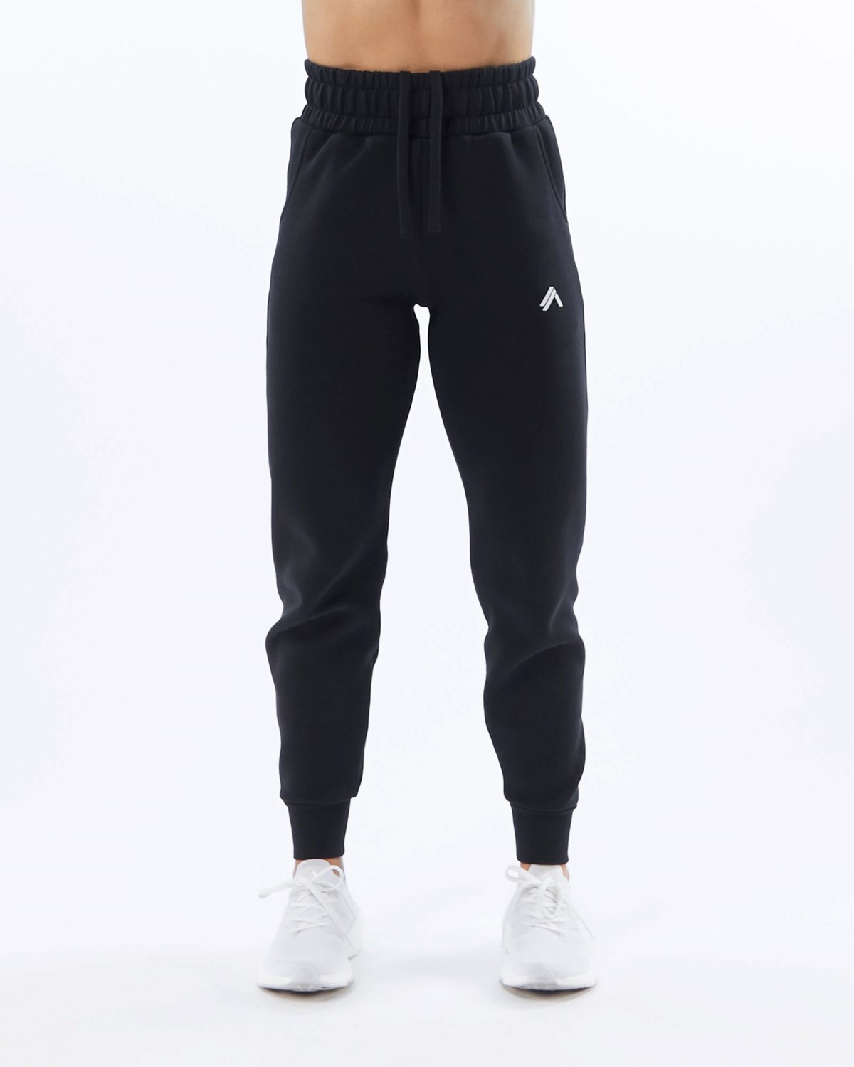 Alphalete Interlock Knit Cuffed Jogger Černé | 06849JANC