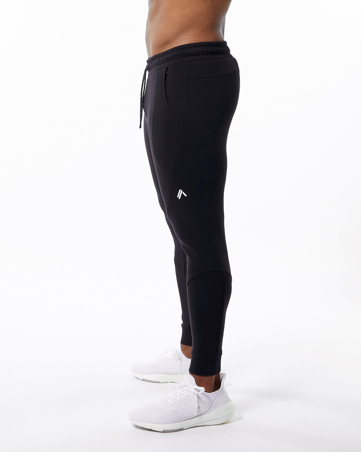 Alphalete Interlock Knit Cuffed Jogger Černé | 28063DJHS