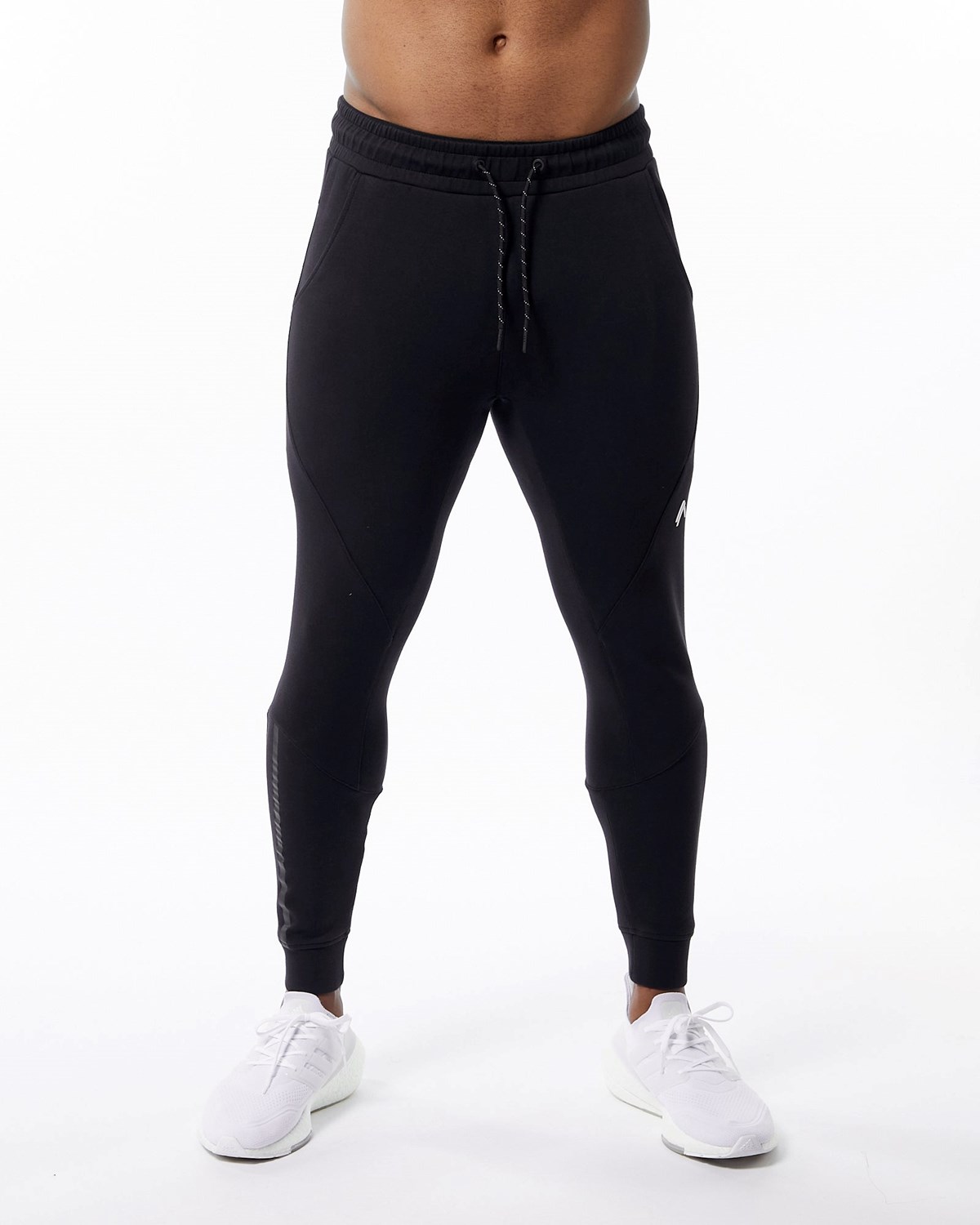 Alphalete Interlock Knit Cuffed Jogger Černé | 28063DJHS