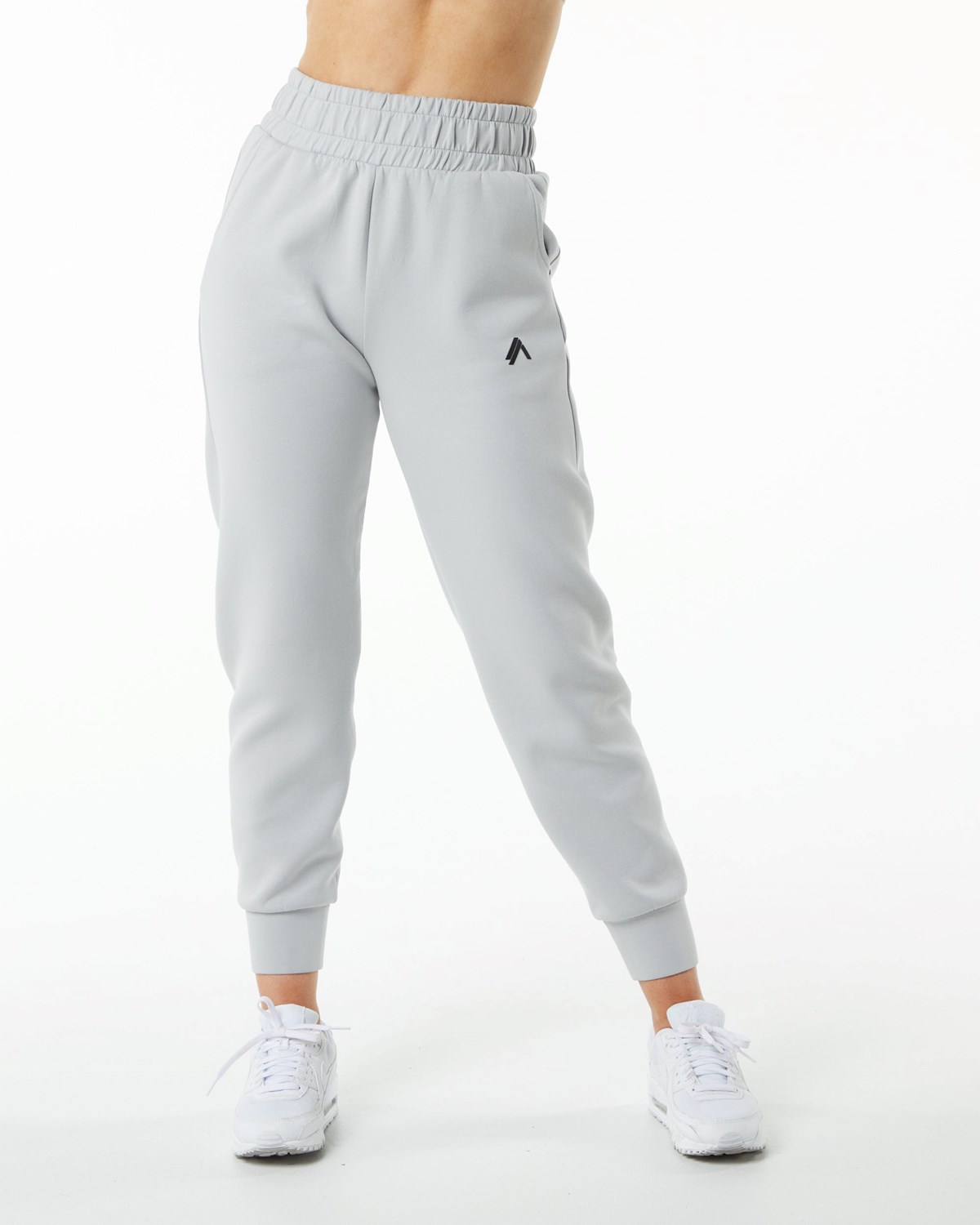 Alphalete Interlock Knit Cuffed Jogger Šedé | 40372ORBY