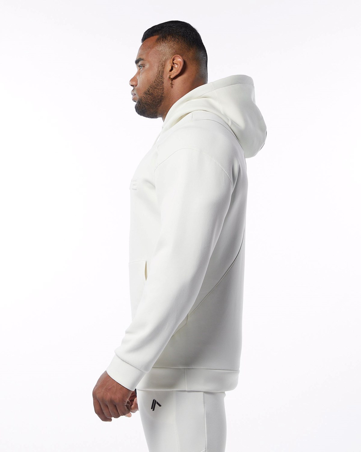 Alphalete Interlock Knit Hoodie Krém | 28496LSPX