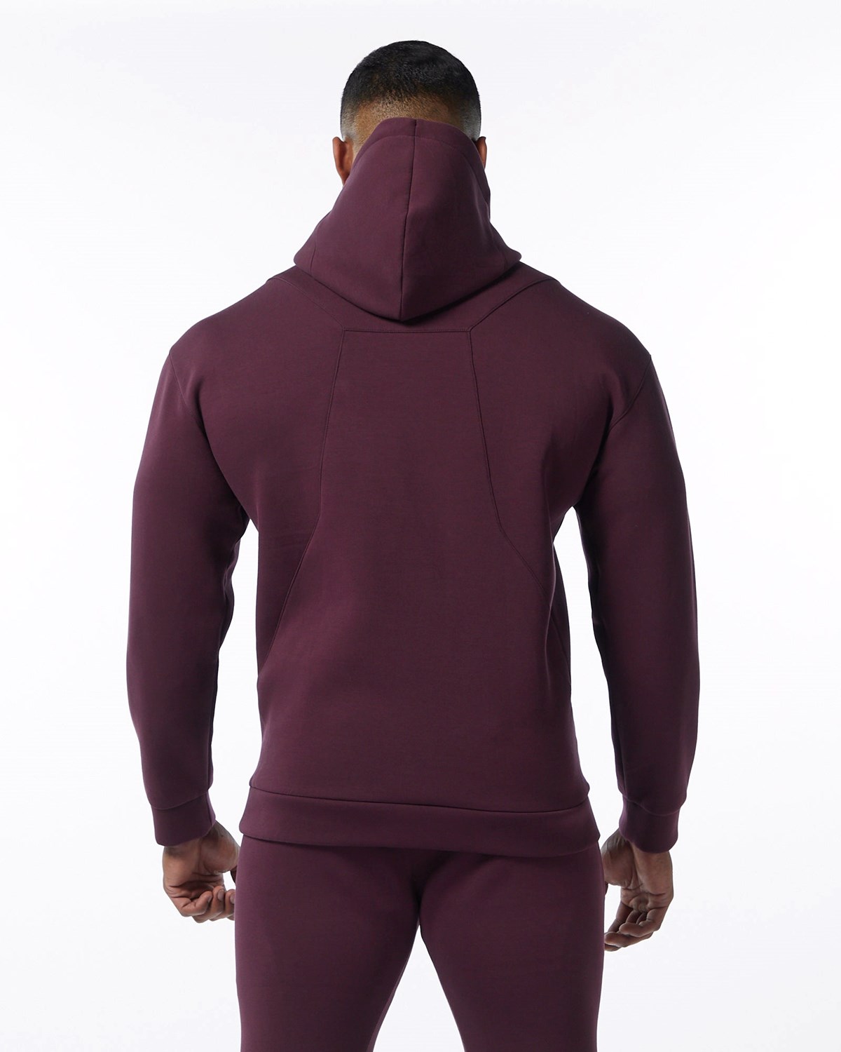 Alphalete Interlock Knit Hoodie Merlot | 51980TDNC