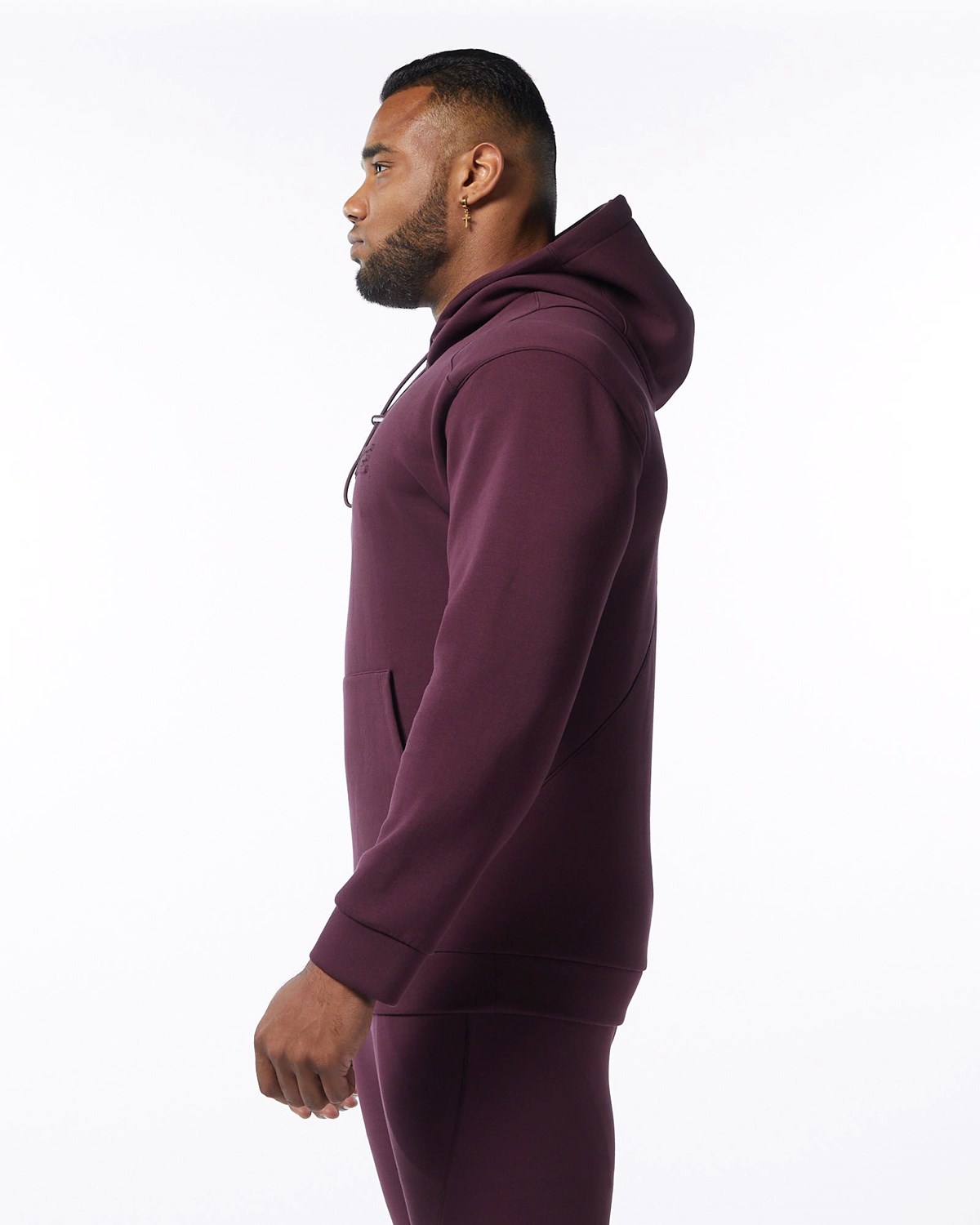 Alphalete Interlock Knit Hoodie Merlot | 51980TDNC