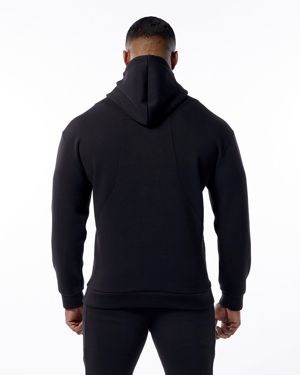 Alphalete Interlock Knit Hoodie Černé | 10732YIVZ