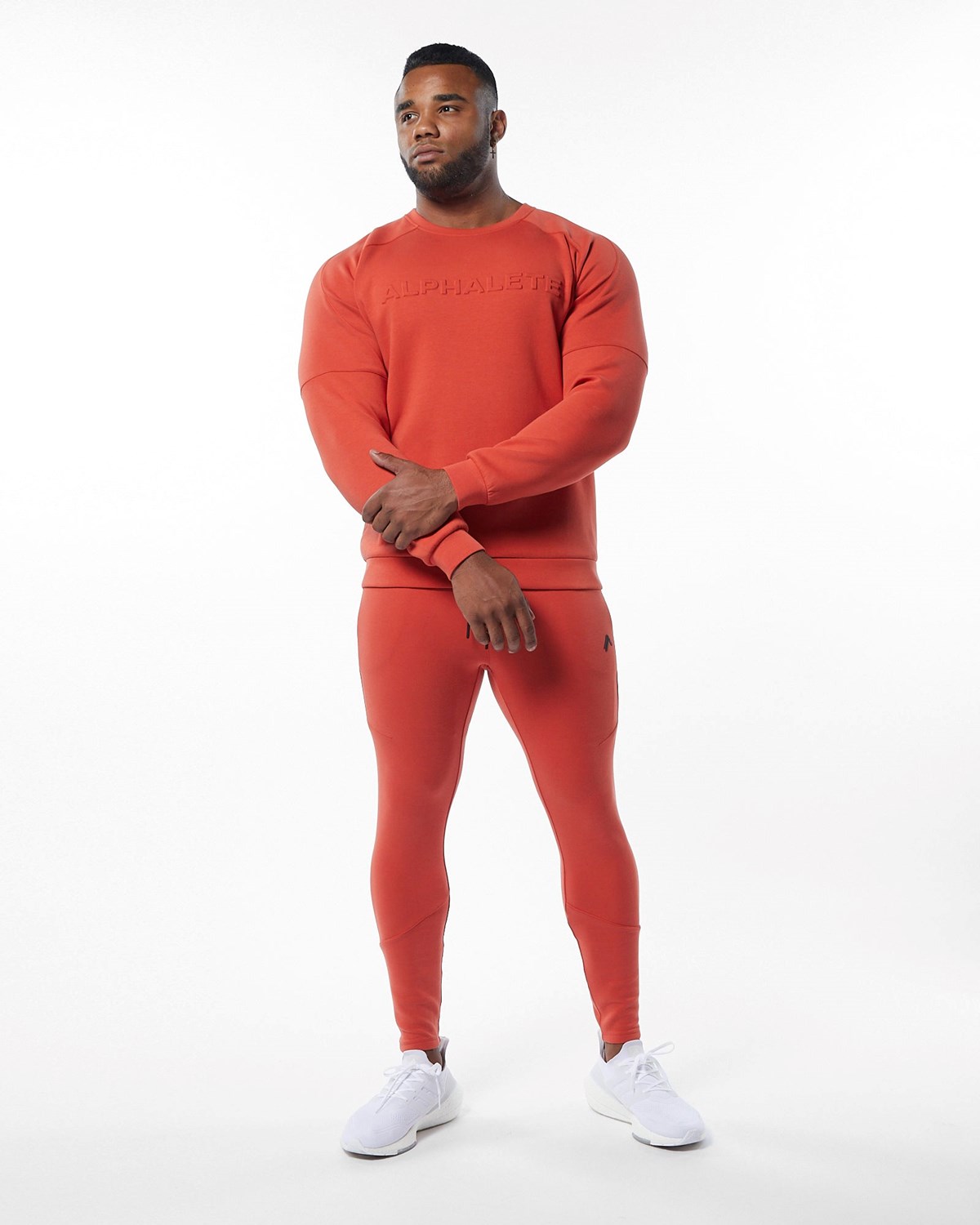 Alphalete Interlock Knit Pullover Oranžové | 14762BVOM