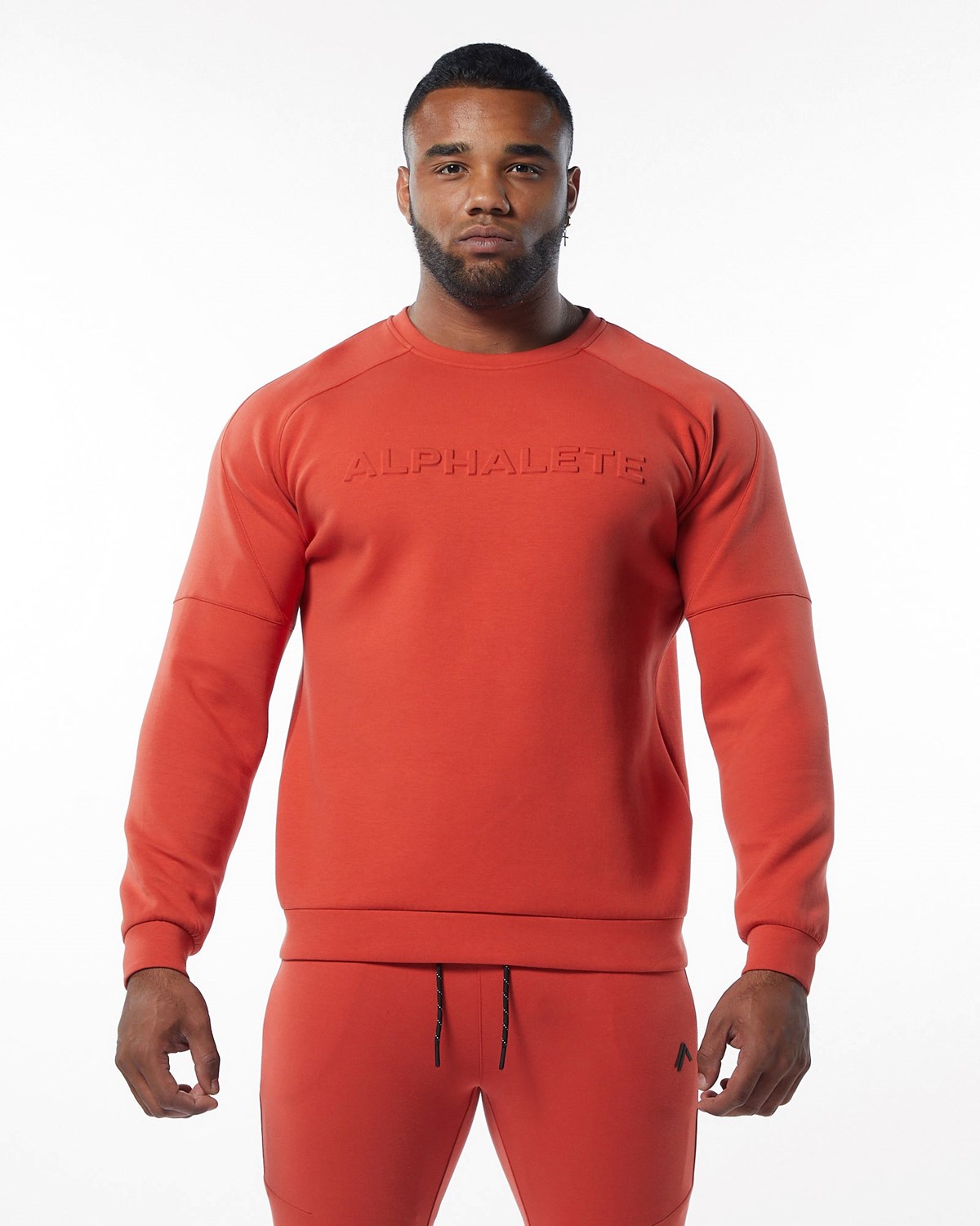 Alphalete Interlock Knit Pullover Oranžové | 14762BVOM