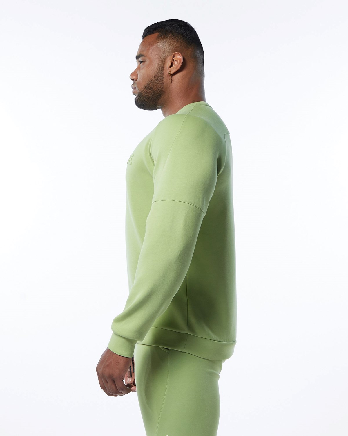 Alphalete Interlock Knit Pullover Světle Zelene | 36120LACF