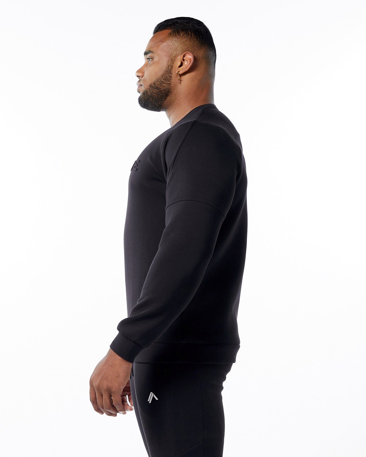 Alphalete Interlock Knit Pullover Černé | 82976OEDM