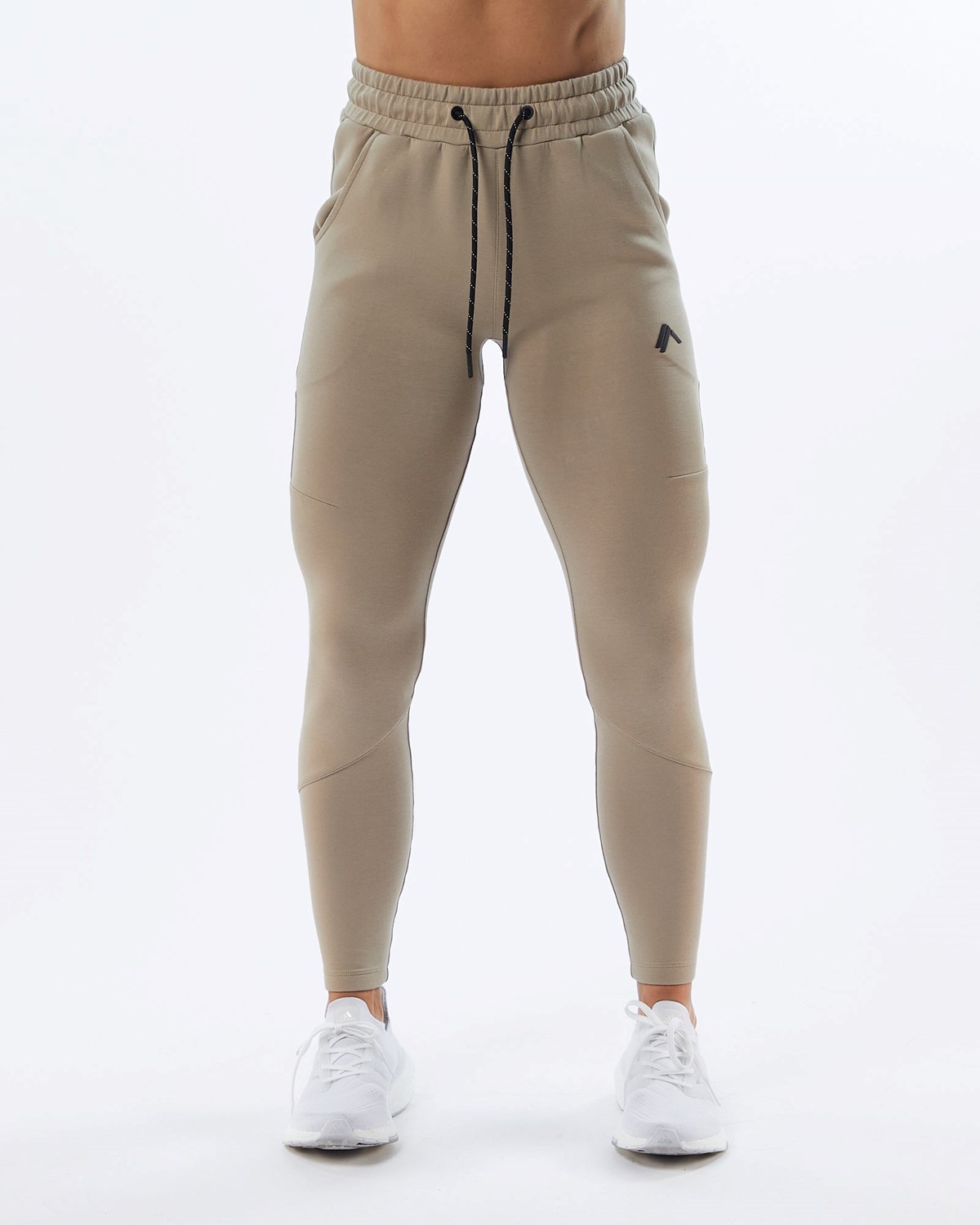 Alphalete Interlock Knit Zip Jogger Tan | 28674ISXW