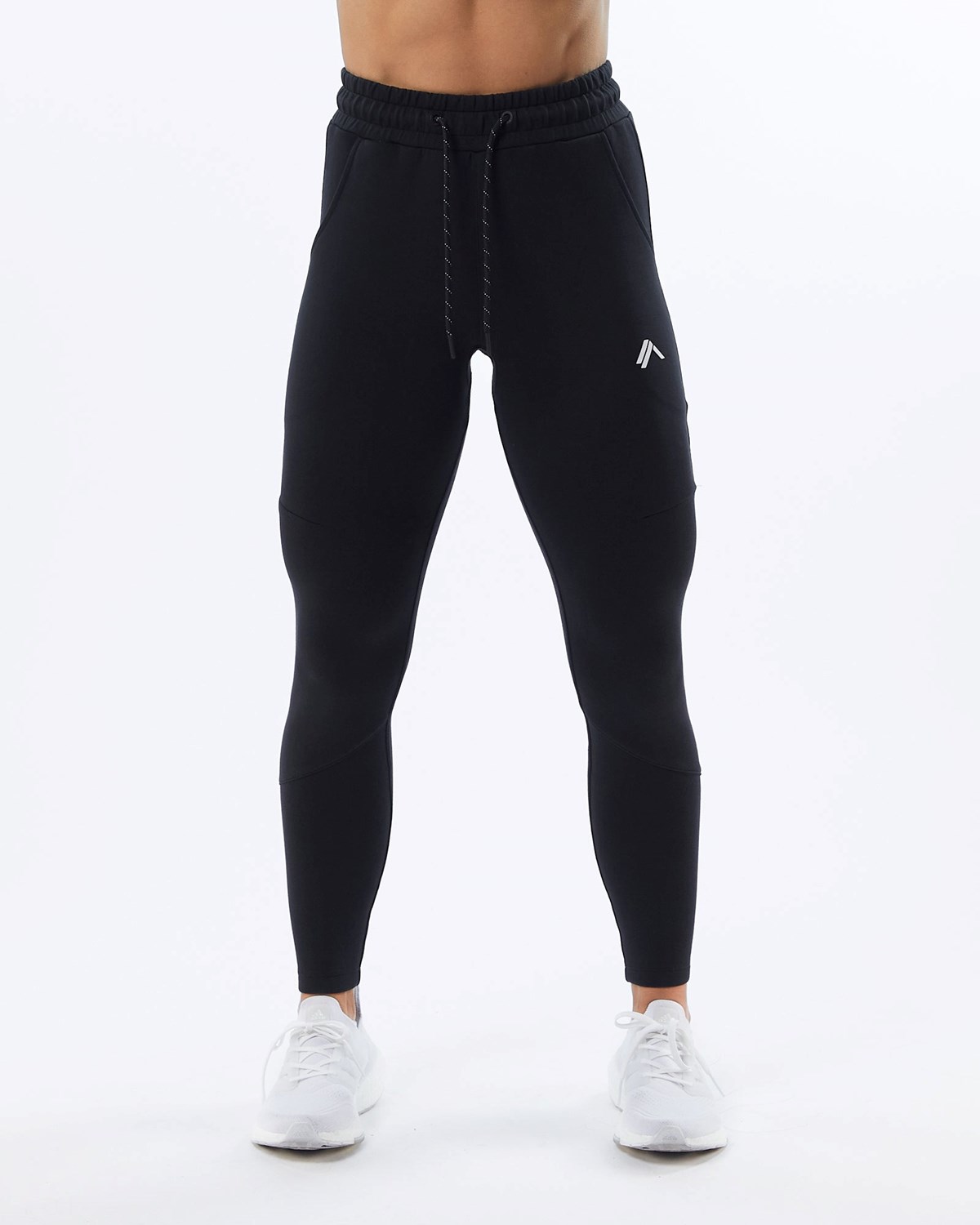 Alphalete Interlock Knit Zip Jogger Černé | 17926BAJD