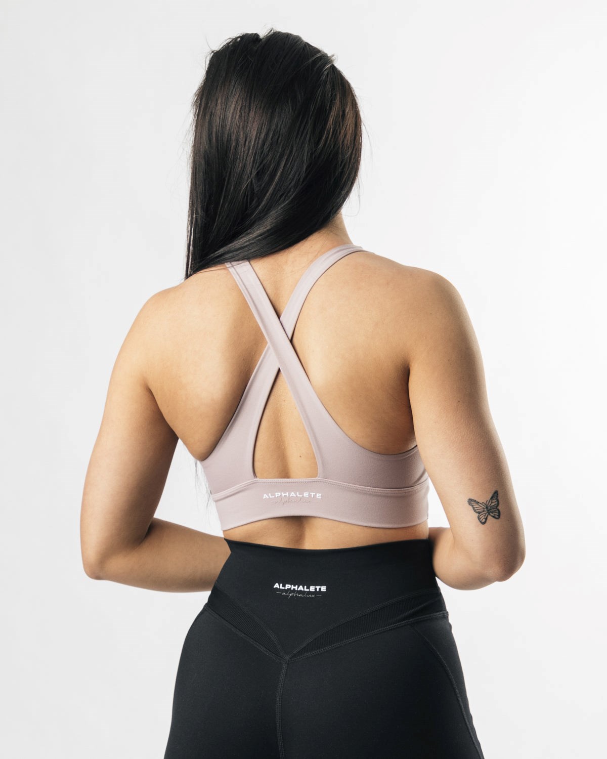 Alphalete Medium-Impact Luxury Sports Bra Fialové | 90743IQSR