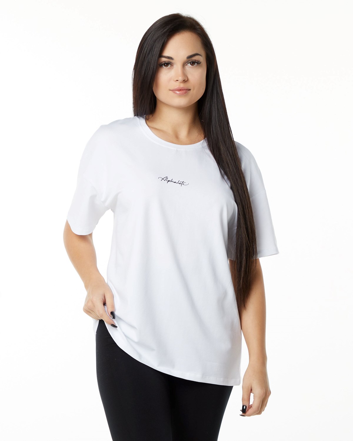 Alphalete Performance Krátké Sleeve Bílé | 69521EIQT