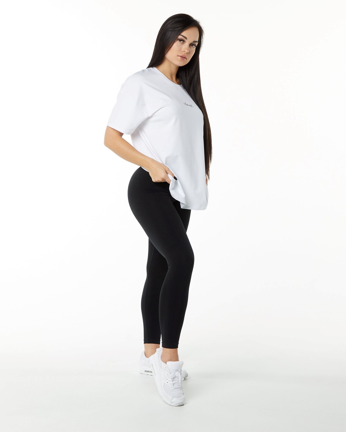 Alphalete Performance Krátké Sleeve Bílé | 69521EIQT