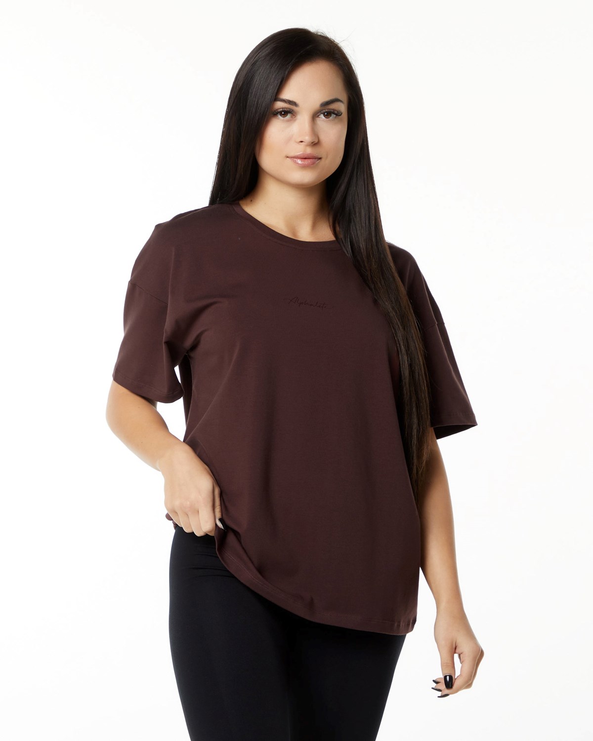 Alphalete Performance Krátké Sleeve Vínové | 74206TDNR