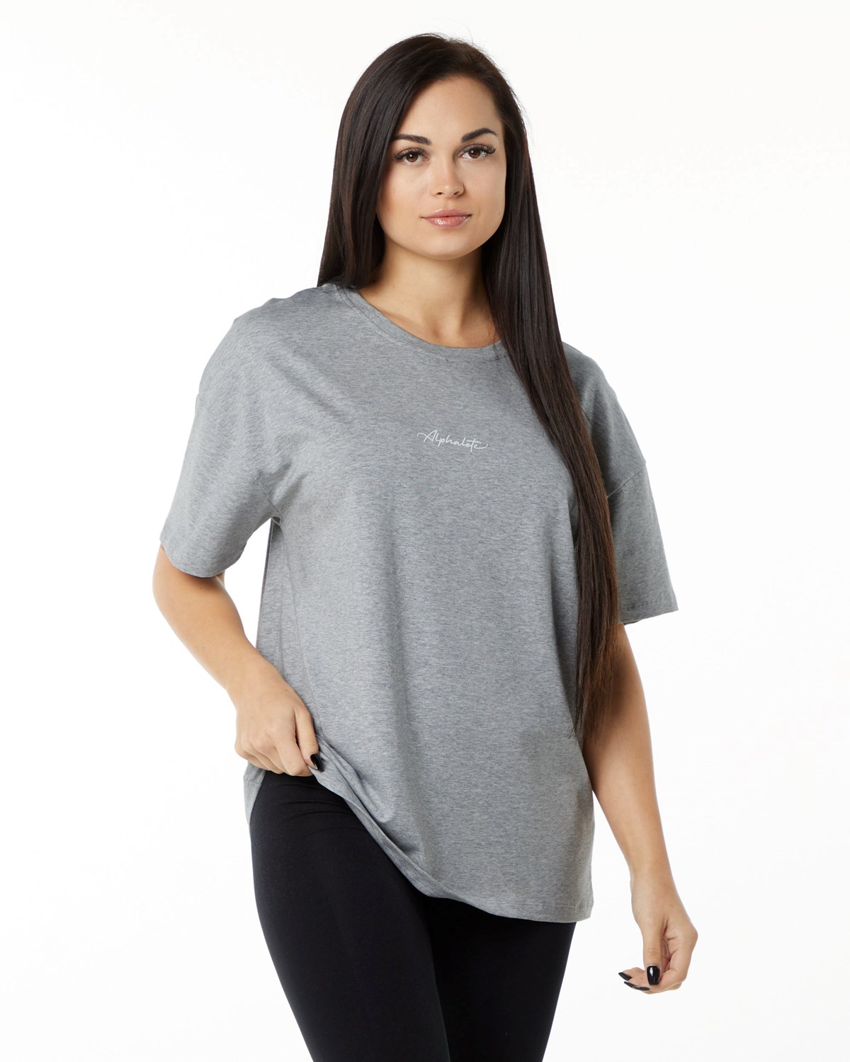 Alphalete Performance Krátké Sleeve Šedé | 79183OCTX