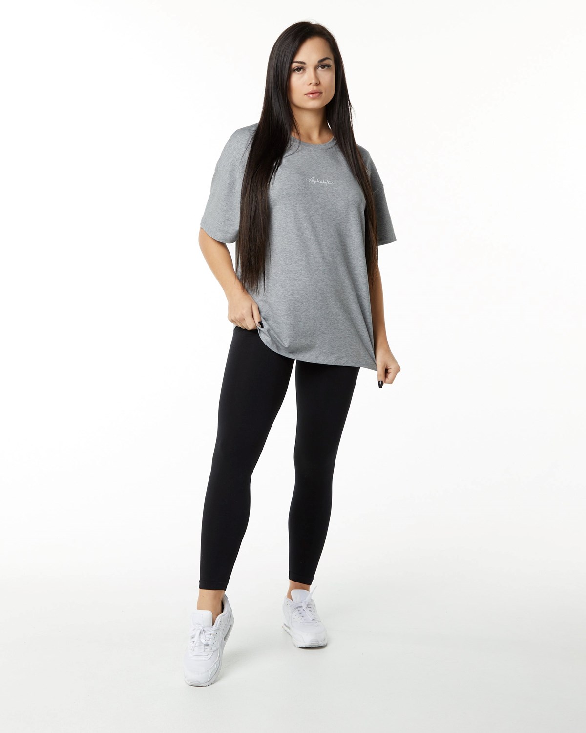 Alphalete Performance Krátké Sleeve Šedé | 79183OCTX