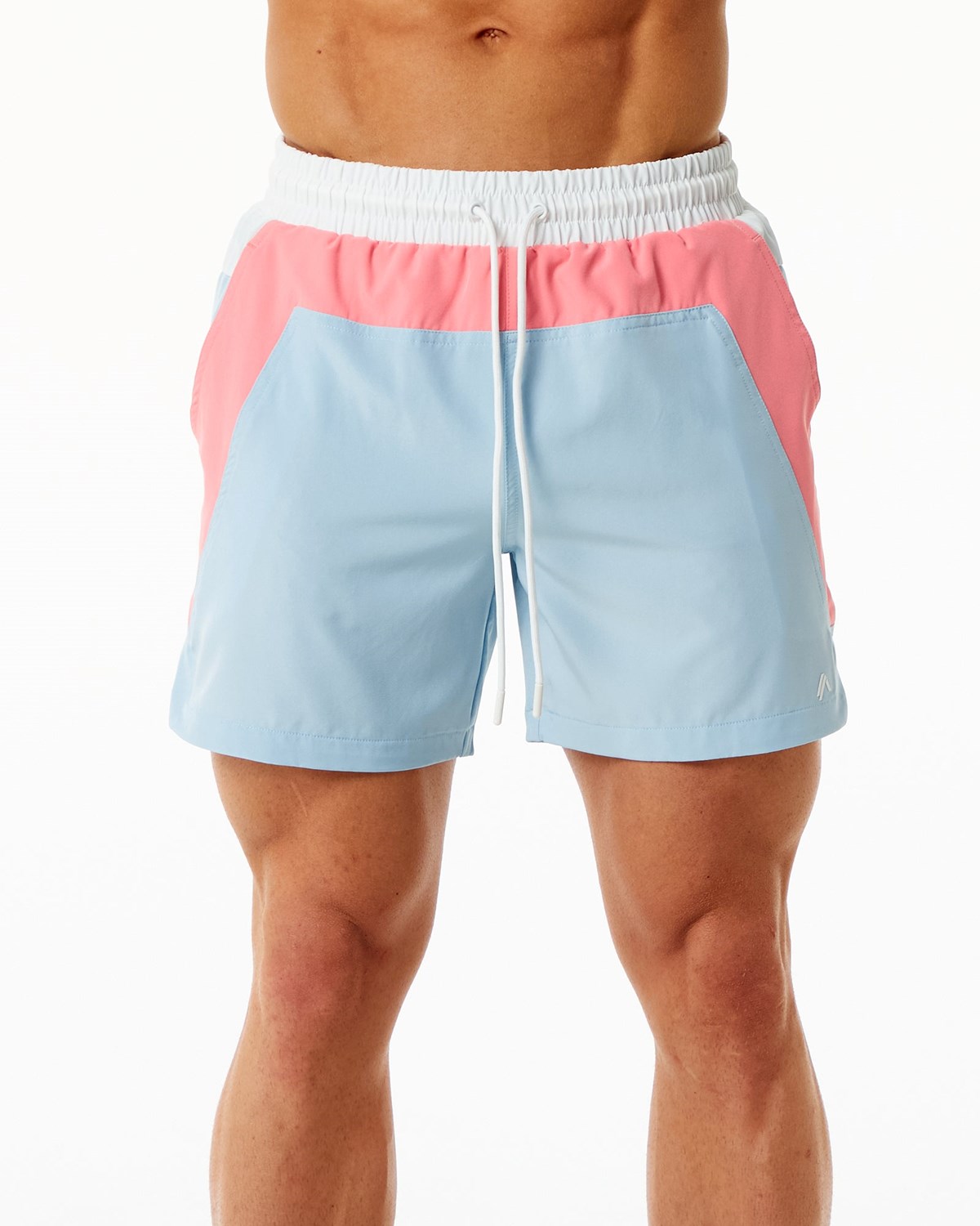 Alphalete Podšité Swim Trunk Koralove Světle Blankyt | 60153ITWV