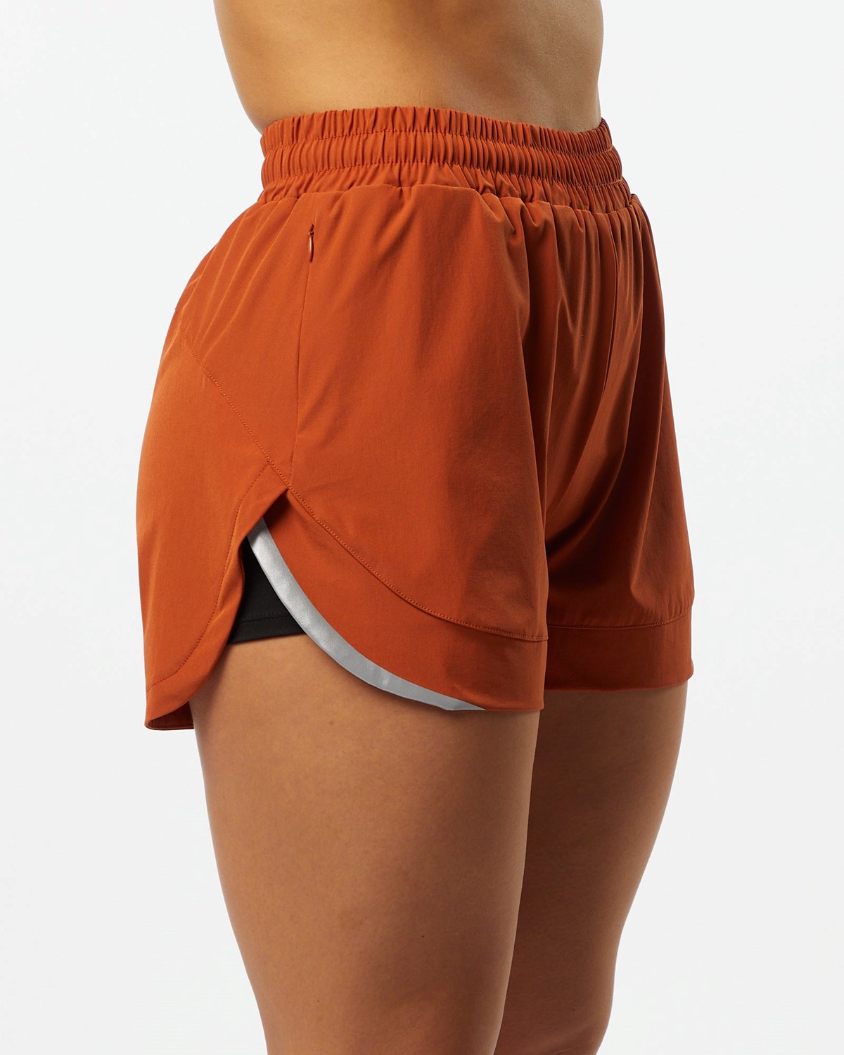 Alphalete Podšité Woven 4-Way Stretch Krátké Sour Tangerine | 65794SCIF