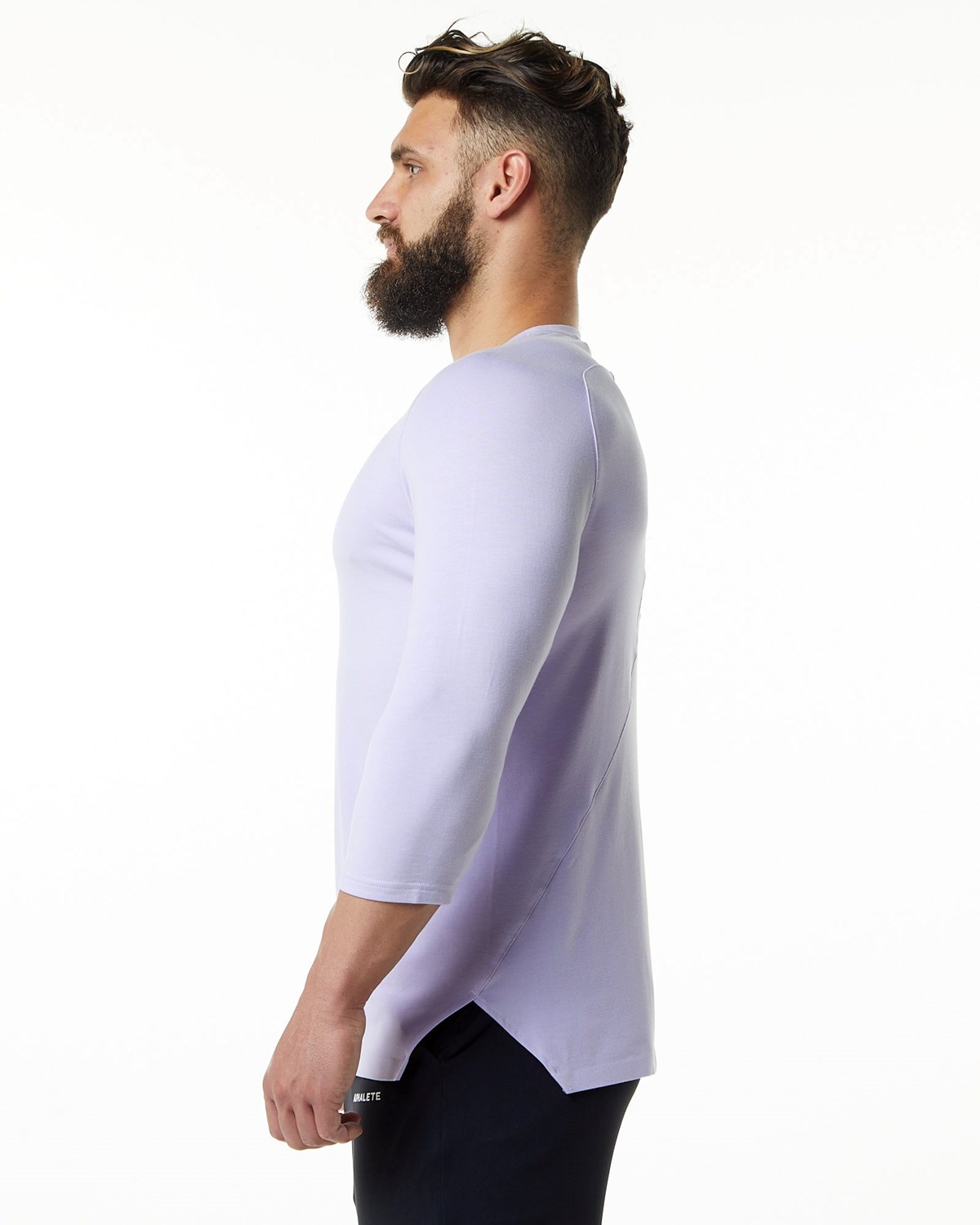 Alphalete Premium 3/4 Sleeve Tee Lilac Haze | 30965GMJS