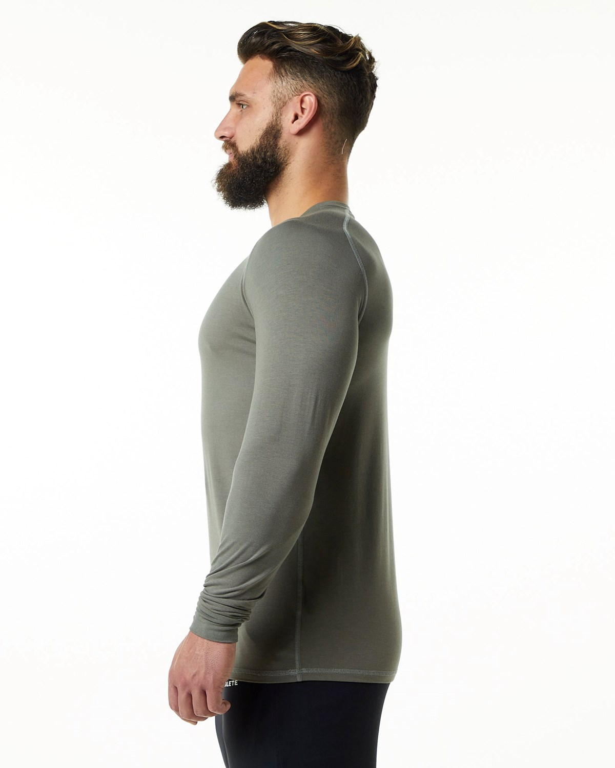 Alphalete Premium Epaulette Long Sleeve Tee Šedé | 19635FQDR