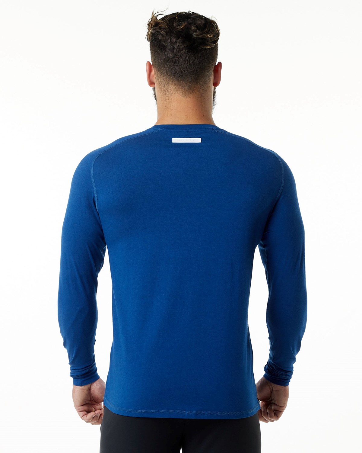 Alphalete Premium Epaulette Long Sleeve Tee Blankyt | 54018JFZO