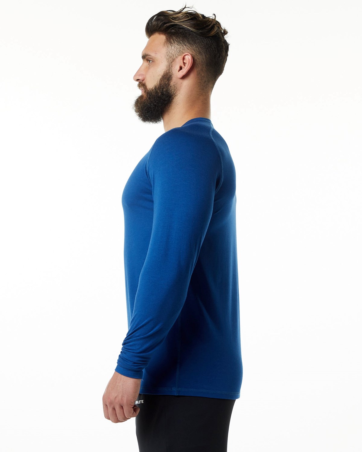 Alphalete Premium Epaulette Long Sleeve Tee Blankyt | 54018JFZO