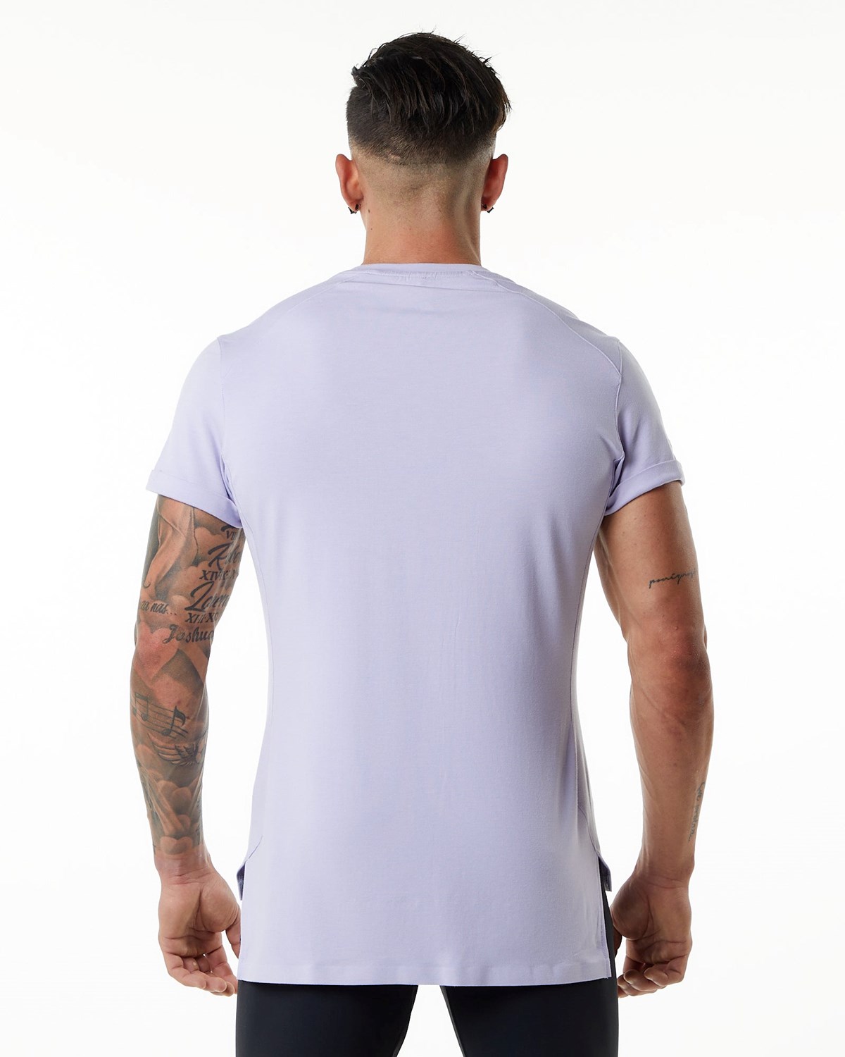 Alphalete Premium Krátké Sleeve Pocket Tee Lilac Haze | 27401NWKV