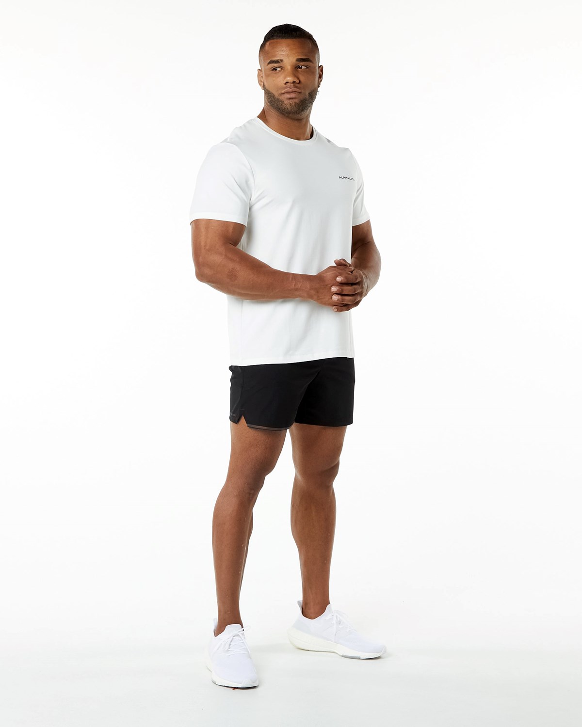 Alphalete Relaxed Fit Tee Bílé | 13985HELW