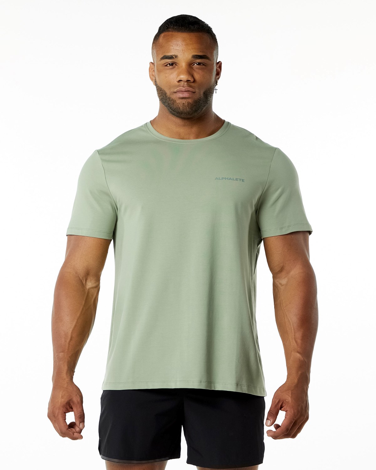 Alphalete Relaxed Fit Tee Sage | 69107VFWY