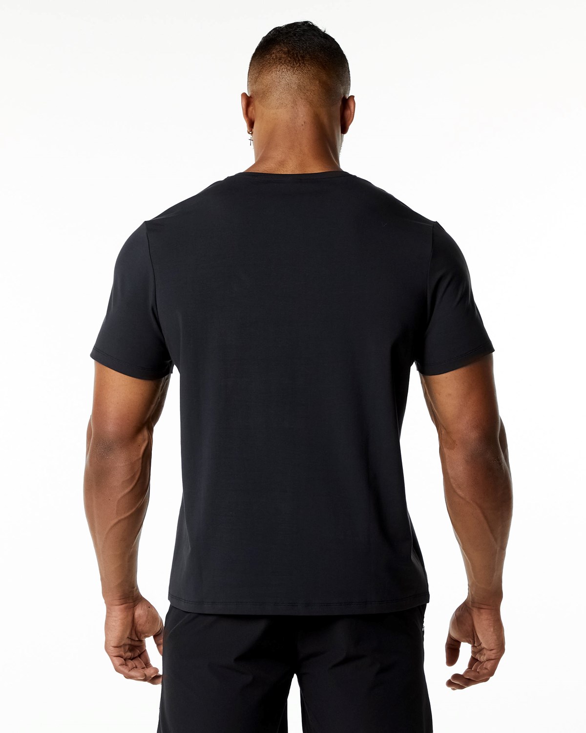 Alphalete Relaxed Fit Tee Černé | 54173HGSC