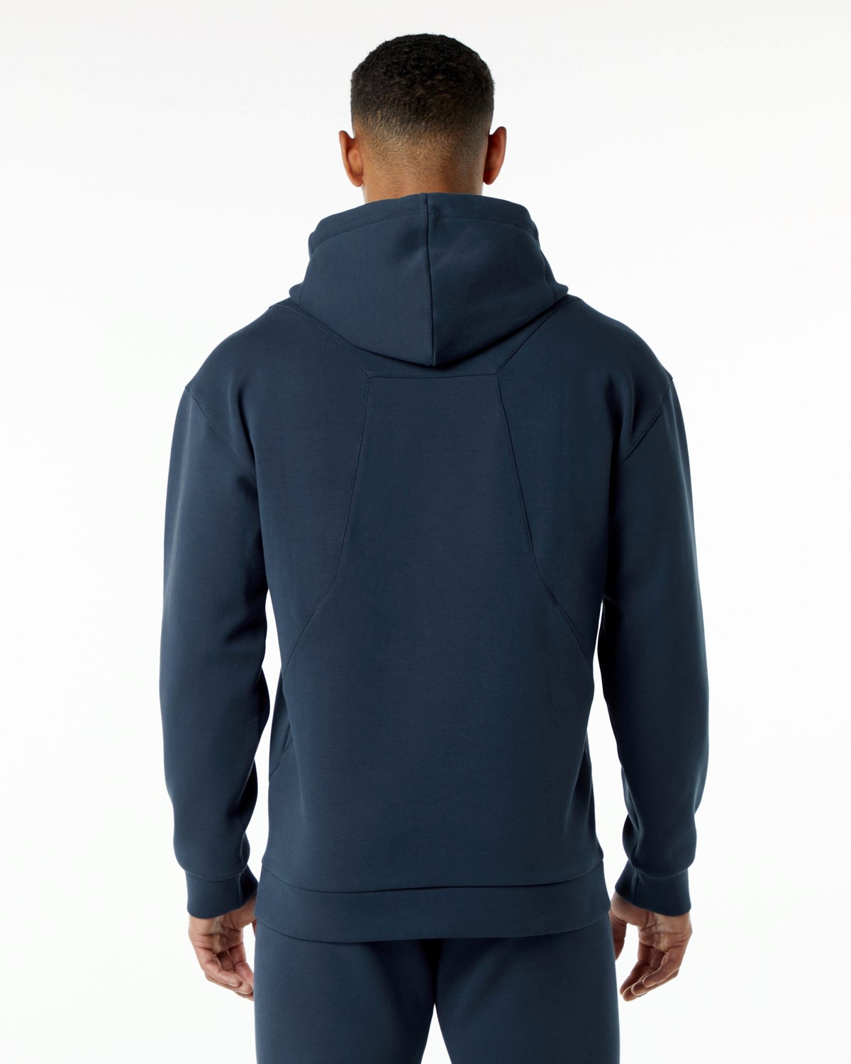 Alphalete Relaxed Interlock Knit Hoodie Tmavě Blankyt | 49156VYDS