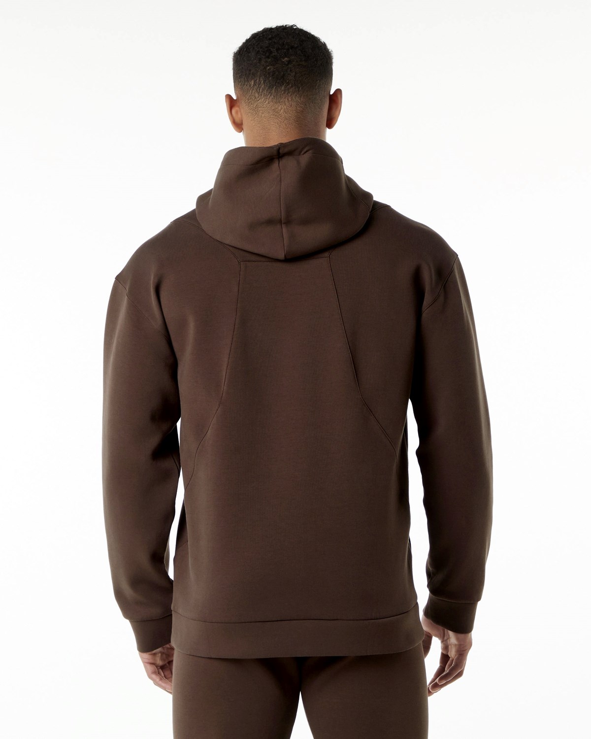 Alphalete Relaxed Interlock Knit Hoodie Hnědé | 62015DAOS