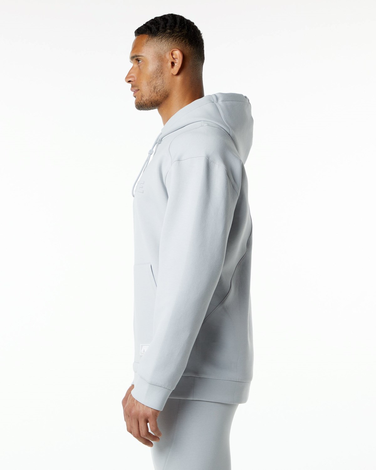 Alphalete Relaxed Interlock Knit Hoodie Šedé | 82359QGKZ