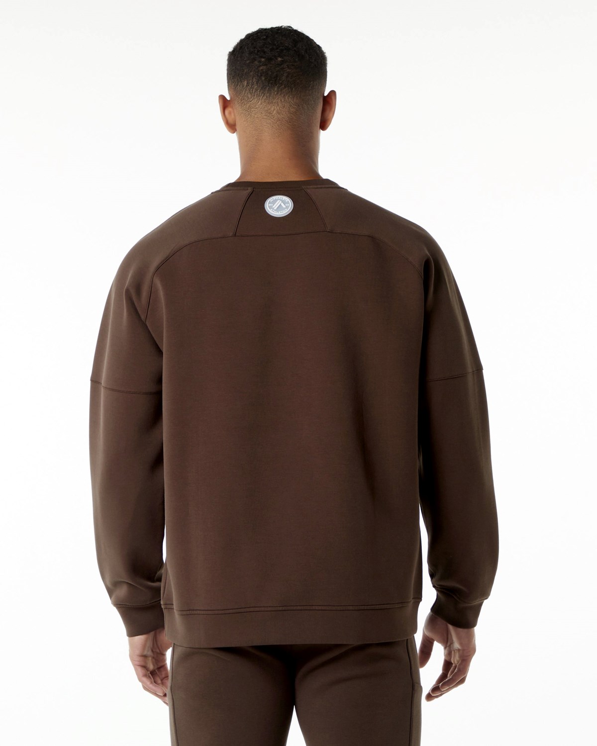 Alphalete Relaxed Interlock Knit Pullover Hnědé | 79120XJRE