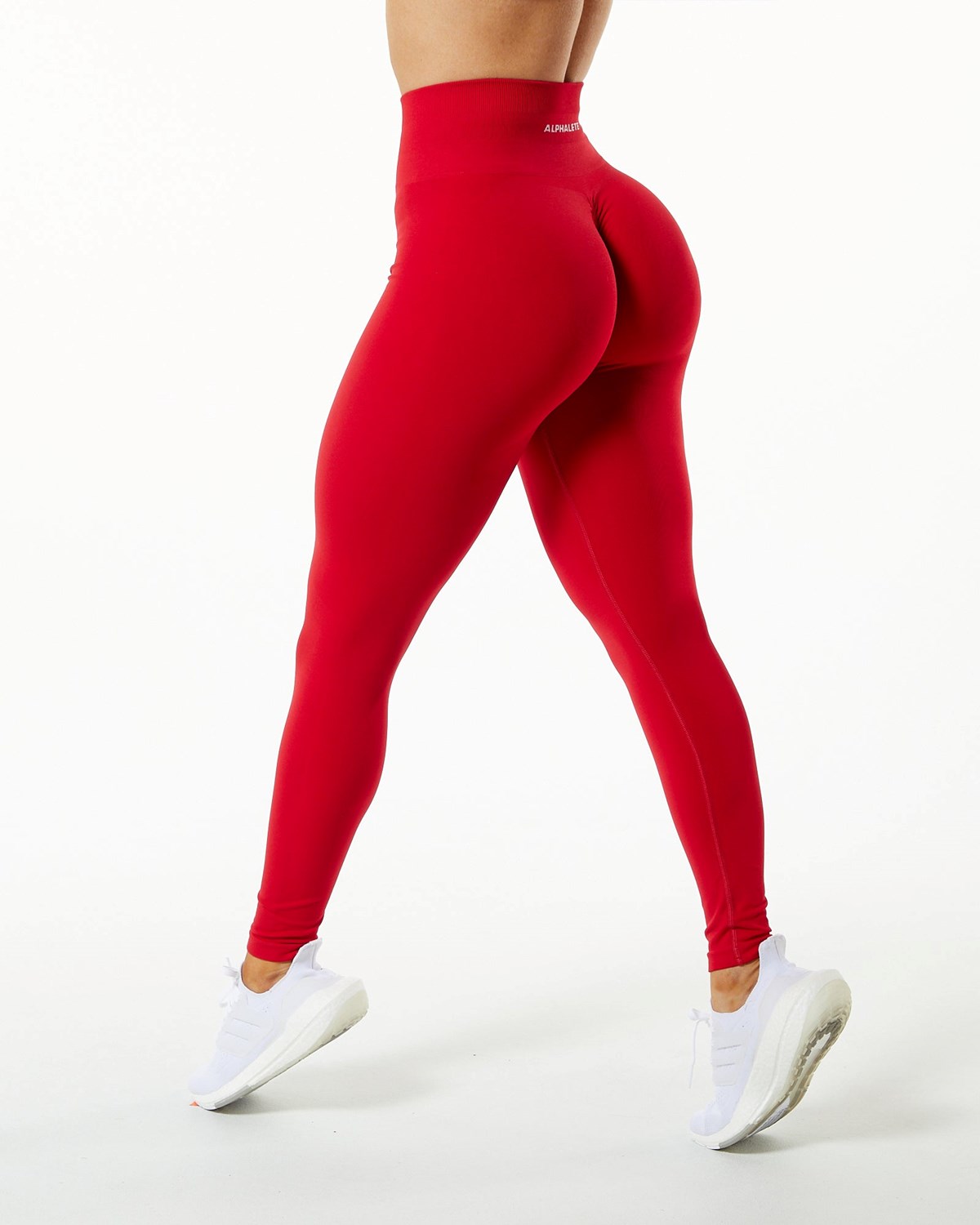 Alphalete Seamless Scrunch Legging Červené | 97485NJSY