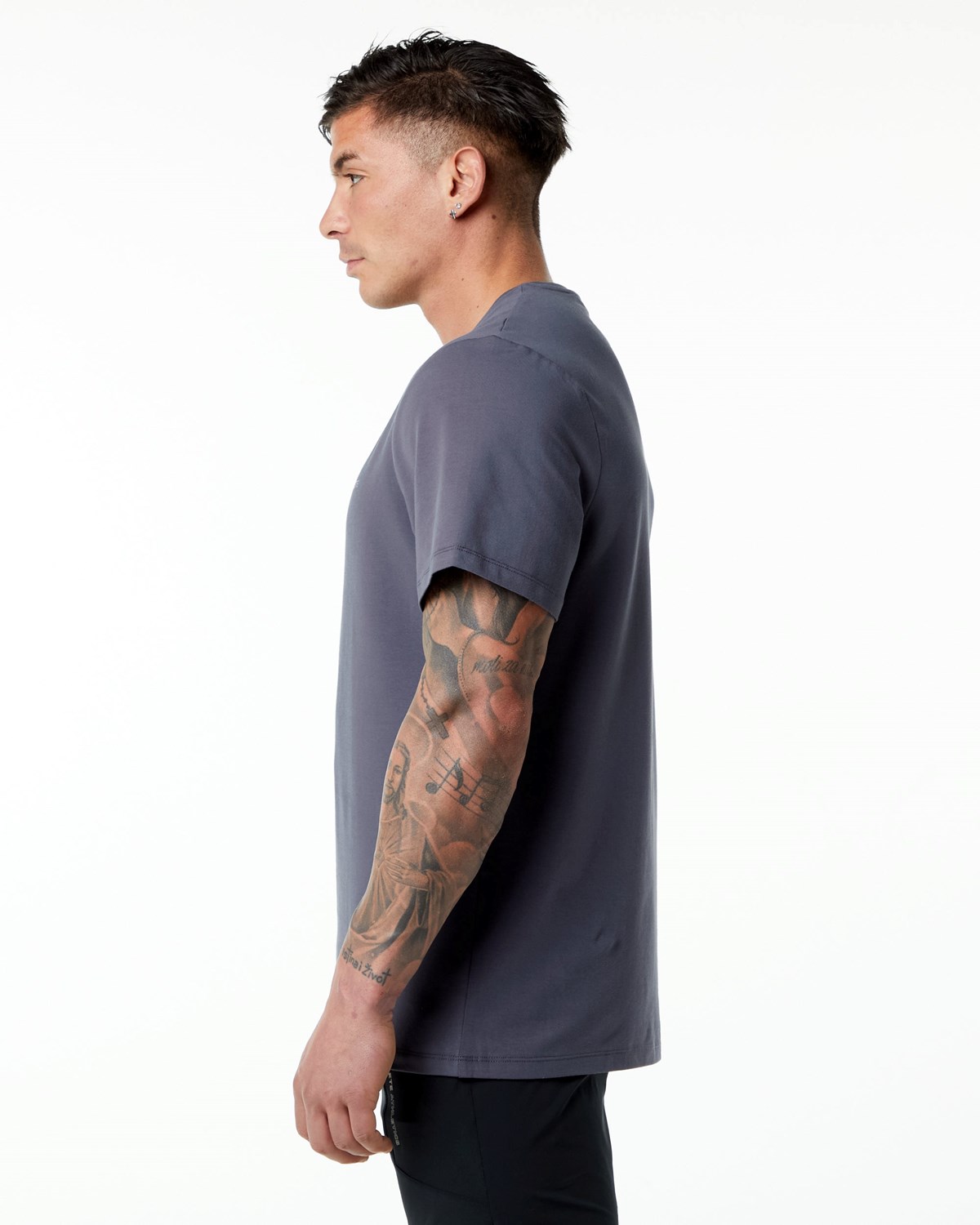 Alphalete Set-In Sleeve Tee Fialové | 40215SFNZ