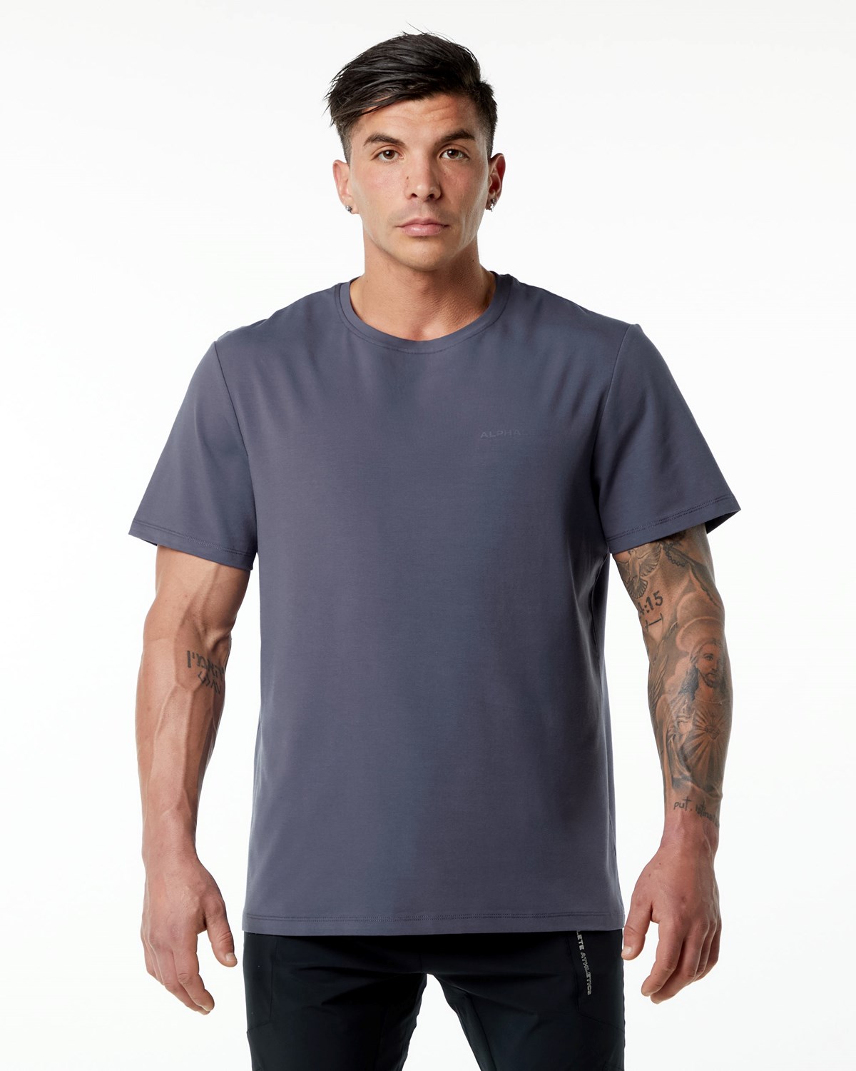 Alphalete Set-In Sleeve Tee Fialové | 40215SFNZ