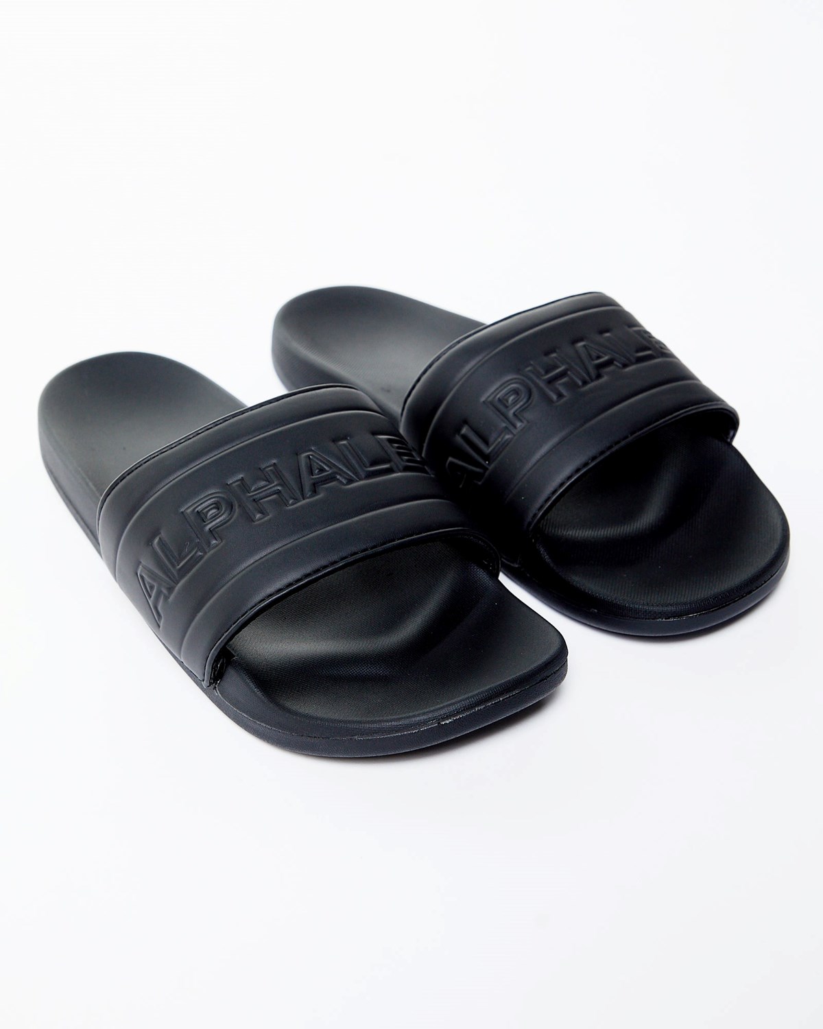 Alphalete Slides Černé | 04385MNEK