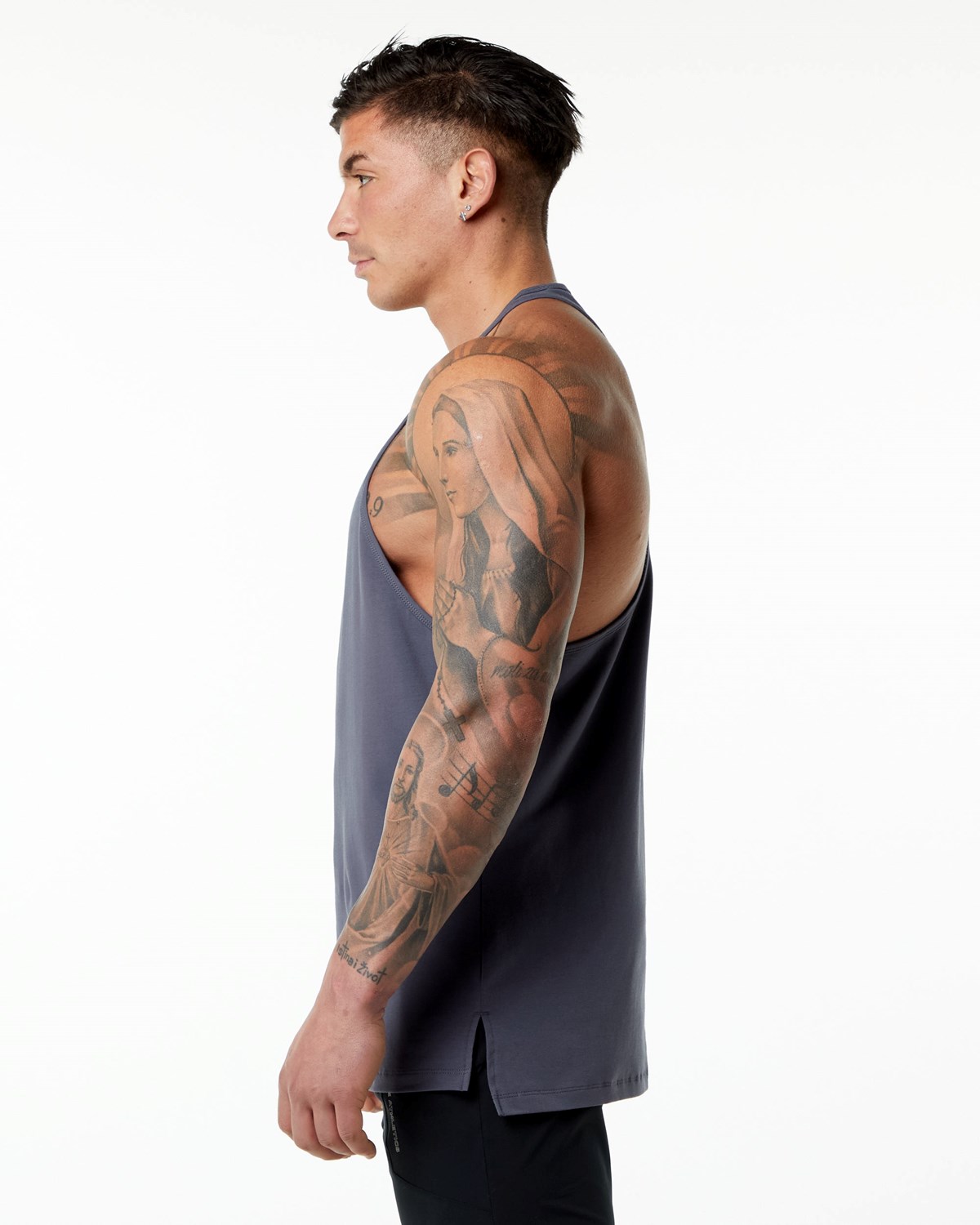 Alphalete Stepped Hem Stringer Fialové | 41057RANO