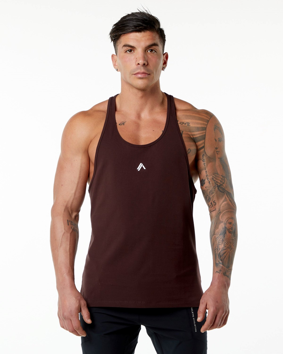 Alphalete Stepped Hem Stringer Vínové | 53874JOEK