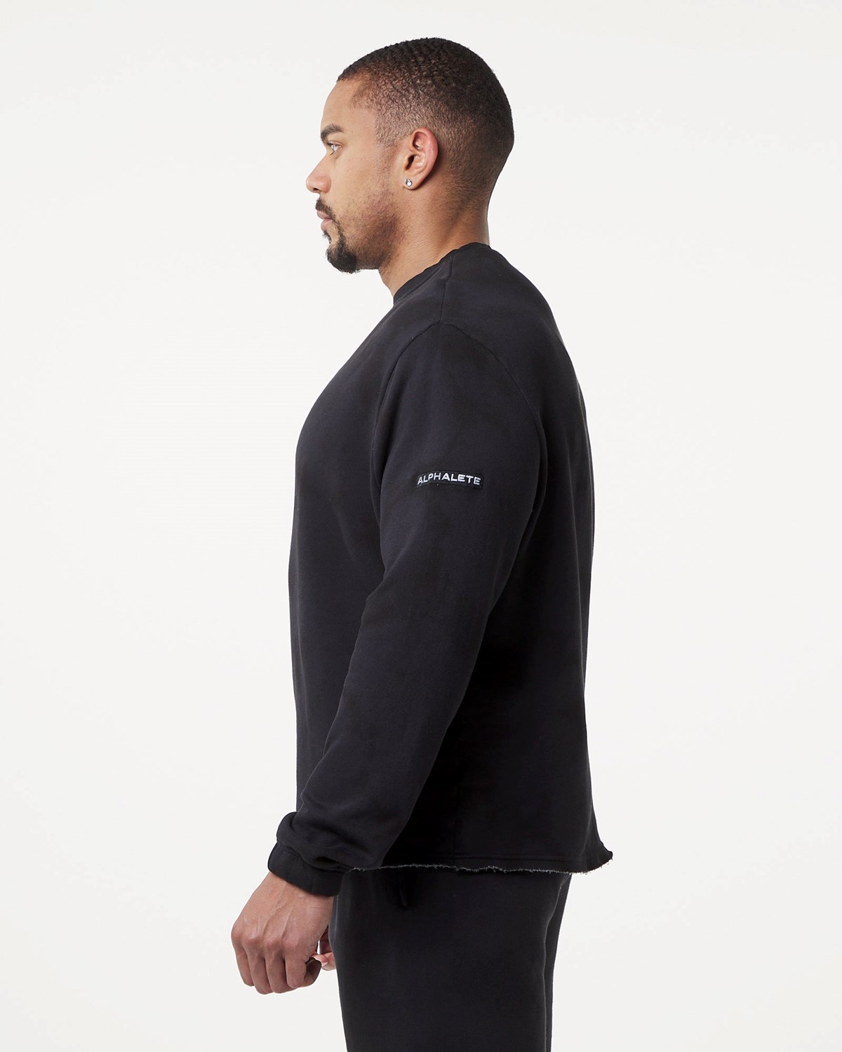 Alphalete Washed Fleece Svetrové Blackbird | 70192SAEV