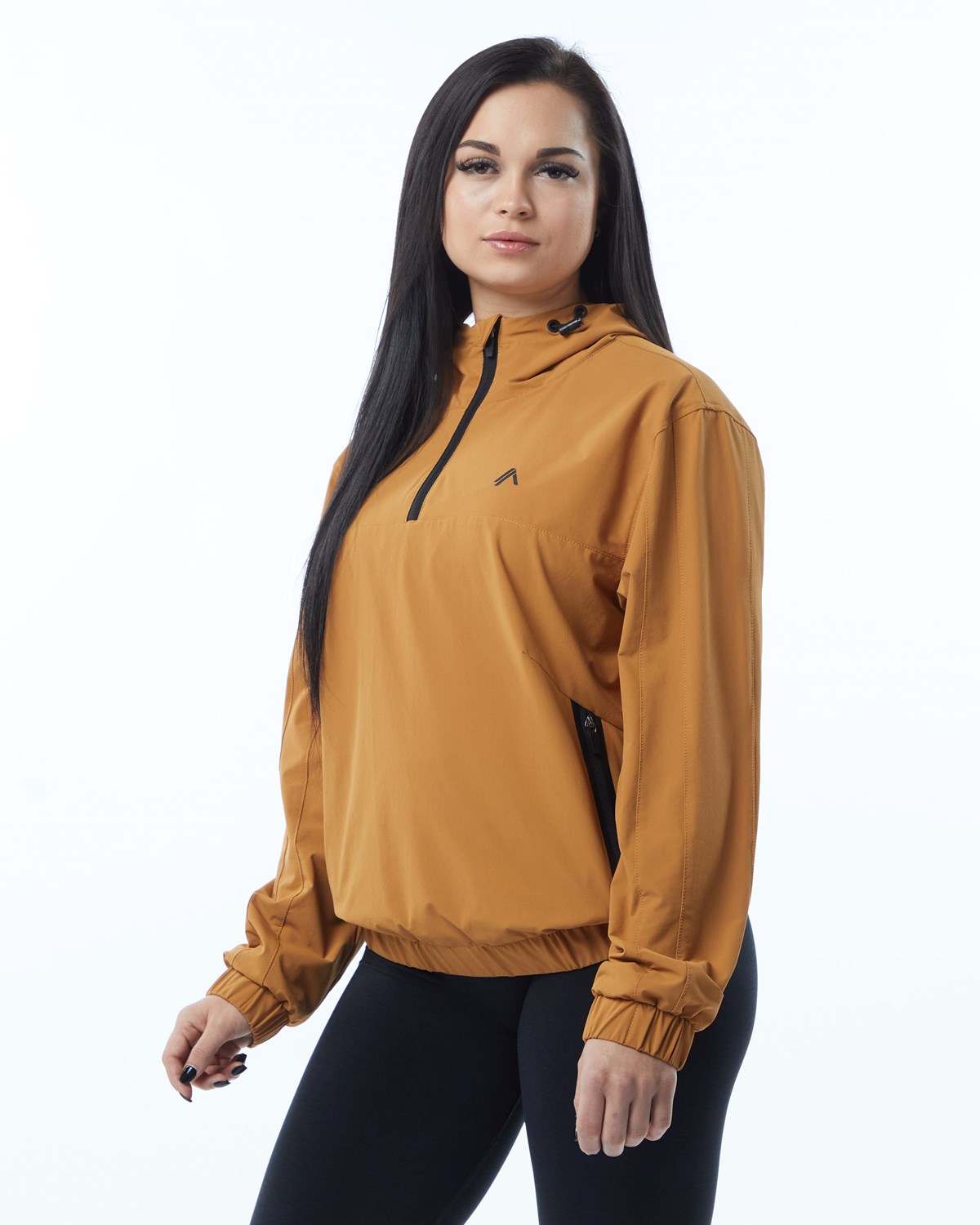 Alphalete Woven Performance Jacket Chestnut | 74136PRDH