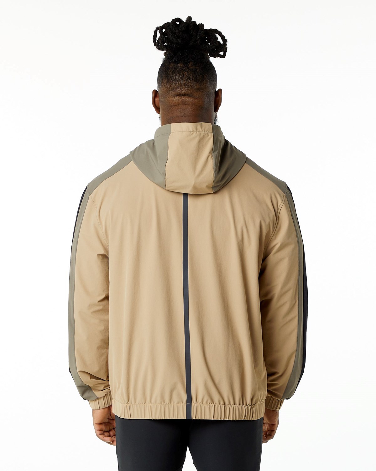 Alphalete Woven Performance Jacket Desert Safari | 48196UJAE