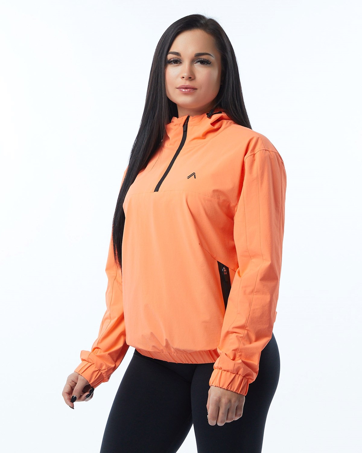 Alphalete Woven Performance Jacket Electric Peach | 31046QZCF