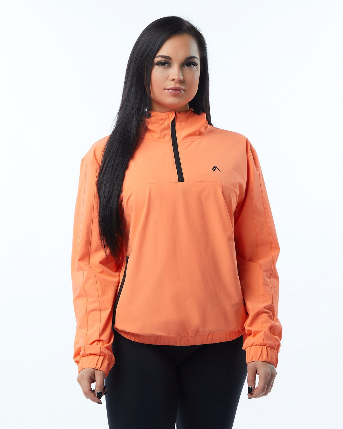 Alphalete Woven Performance Jacket Electric Peach | 31046QZCF