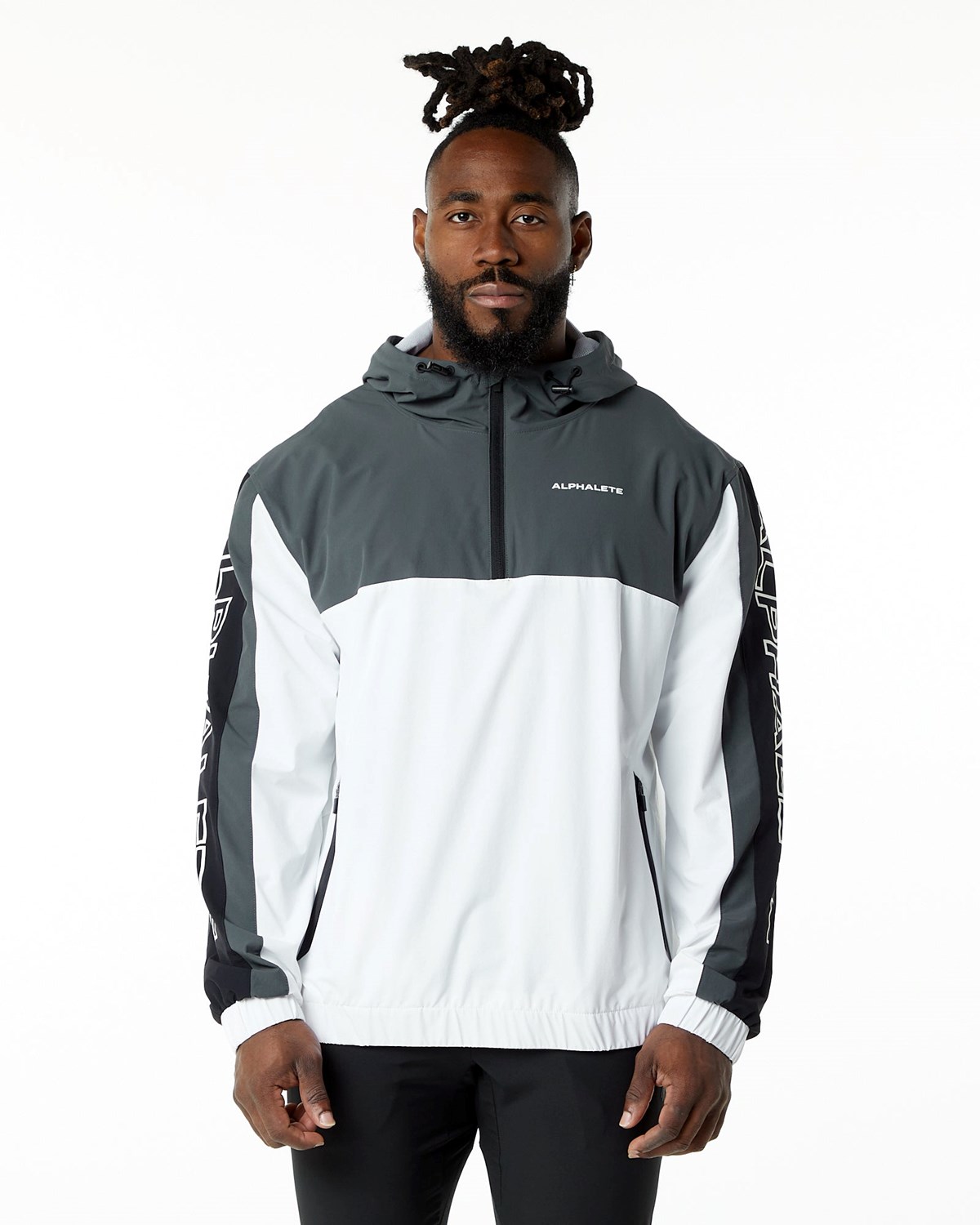 Alphalete Woven Performance Jacket Rocky Mountain | 38701KNSU