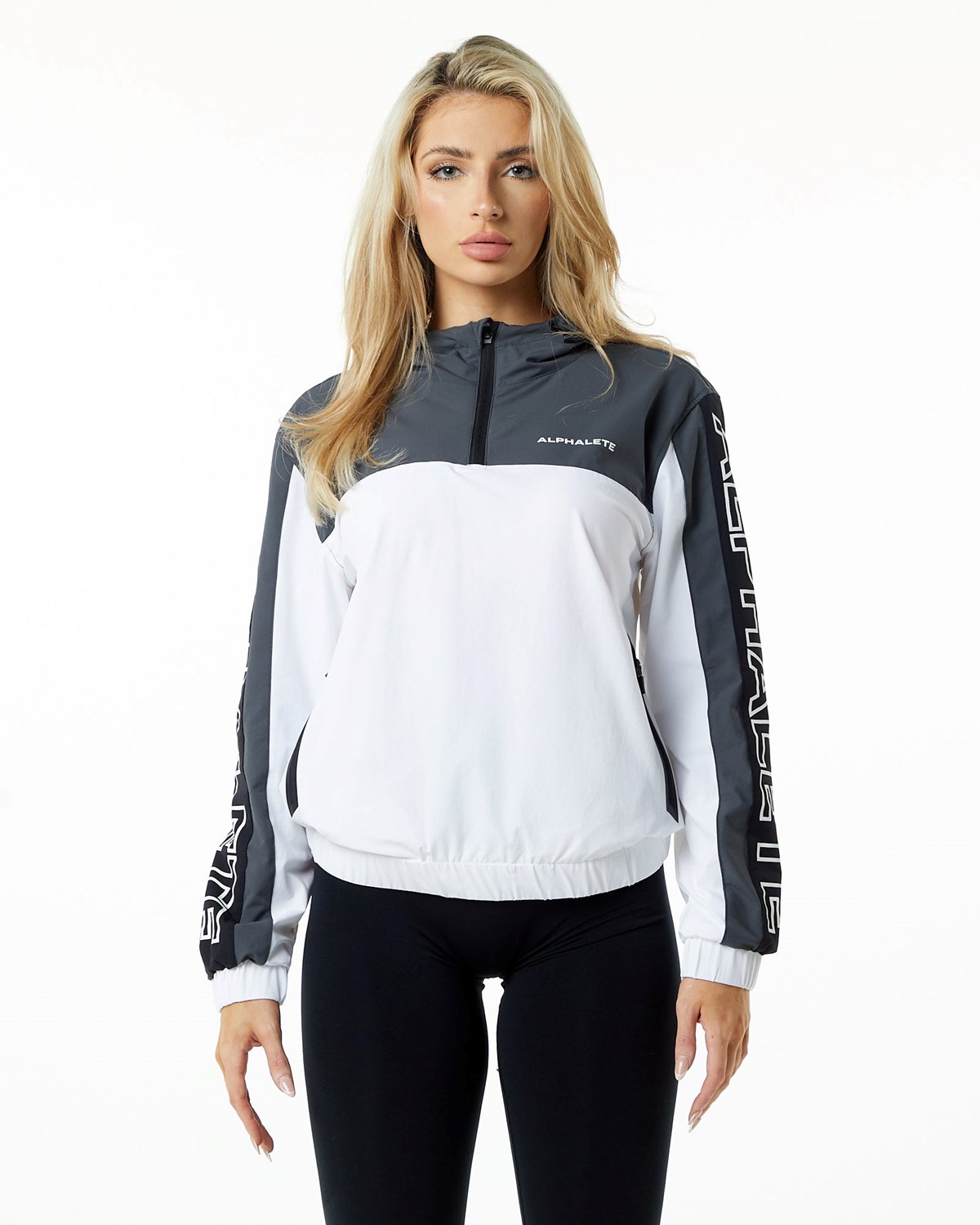 Alphalete Woven Performance Jacket Rocky Mountain | 58271WRYZ