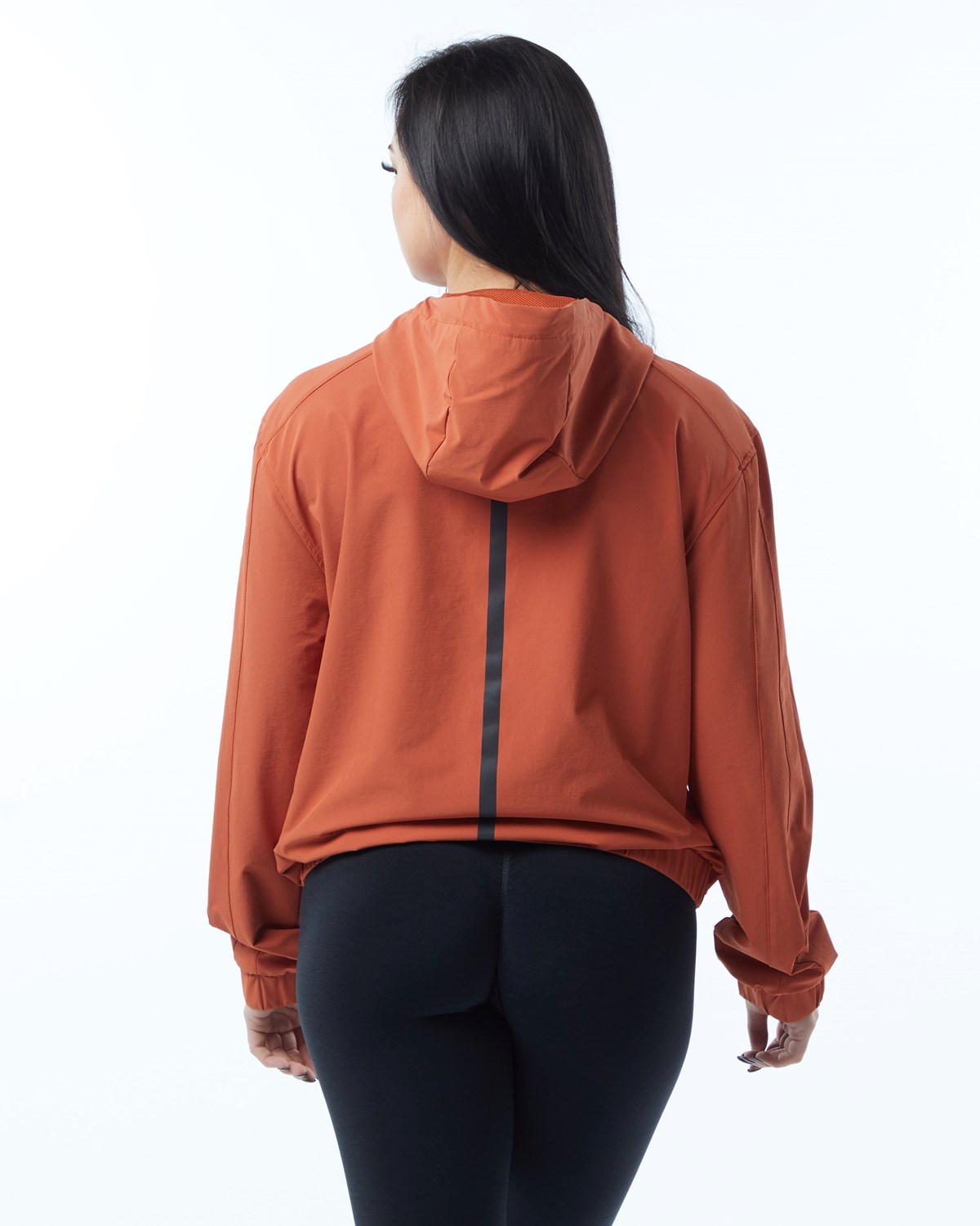 Alphalete Woven Performance Jacket Sour Tangerine | 61382AEIH