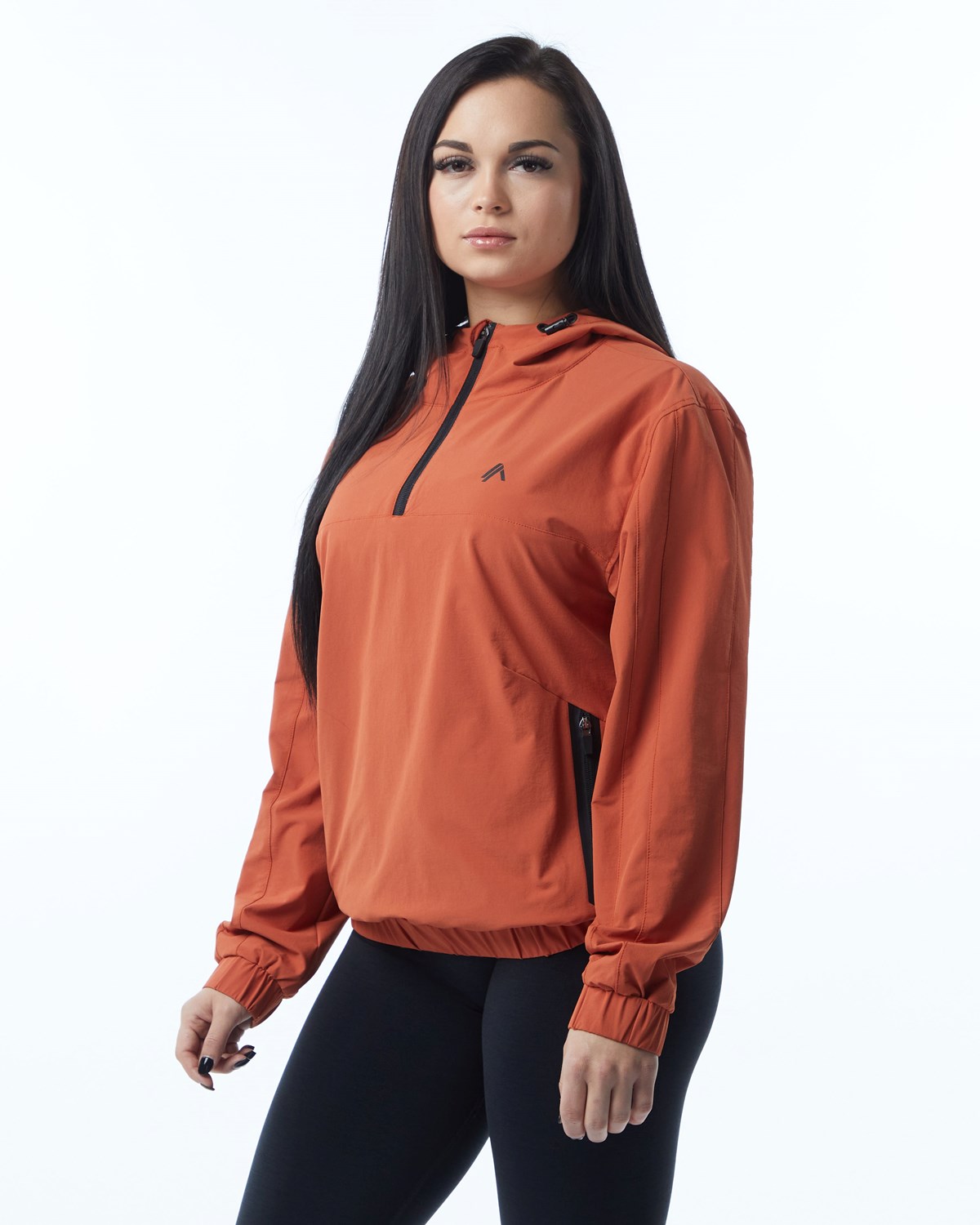 Alphalete Woven Performance Jacket Sour Tangerine | 61382AEIH