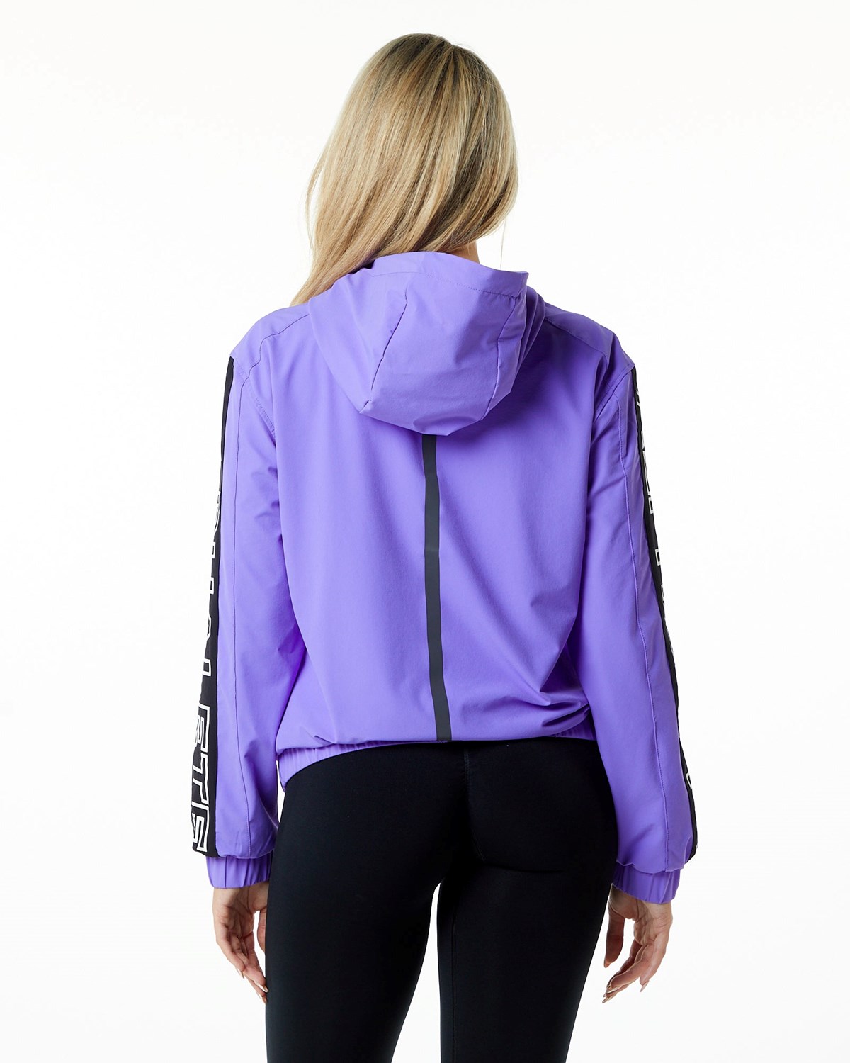 Alphalete Woven Performance Jacket Synthetic Violet | 69840HVBZ